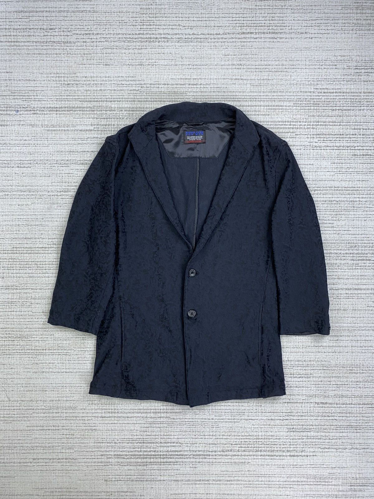 Japanese Brand × Nicole Club × Vintage Vintage Nicole Club For Men Elaborate Collection Blazer Size US S / EU 44-46 / 1 - 1 Thumbnail