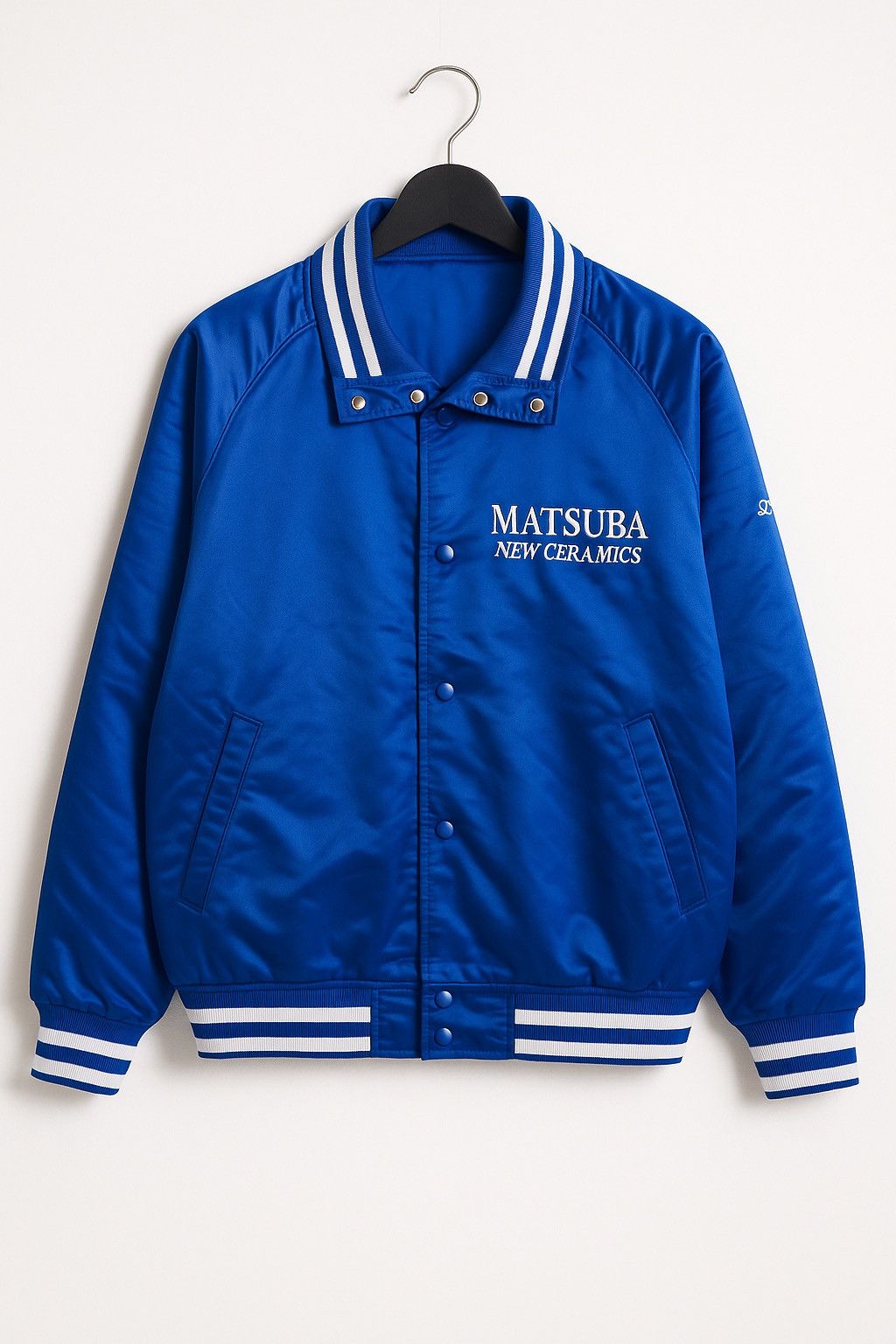Japanese Brand Zett Baseball Gear Matsuba New Ceramics Blue Varsity Jacket Size US L / EU 52-54 / 3 - 1 Thumbnail