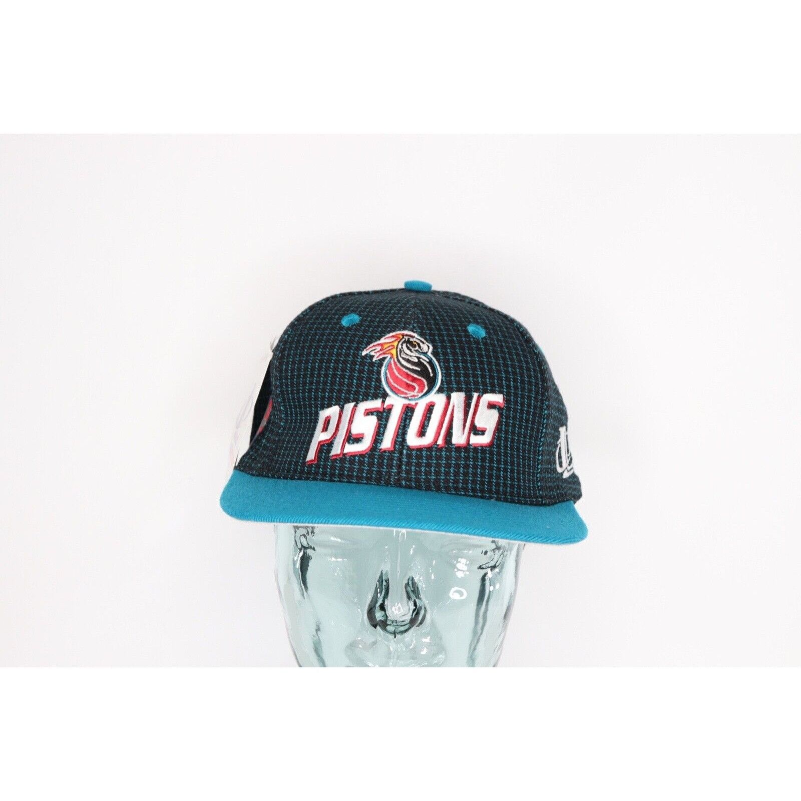 Logo Athletic NOS Vintage 90s Detroit Pistons Basketball Snapback Hat Size ONE SIZE - 2 Thumbnail