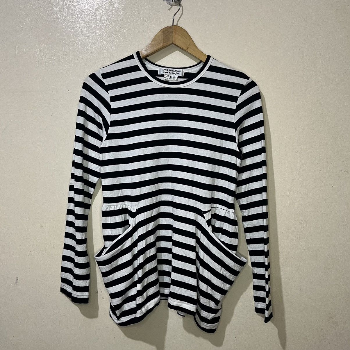 Comme des Garcons Comme des Garcons Comme des Garcons Striped Long Sleeve Tops Size S / US 4 / IT 40 - 1 Thumbnail