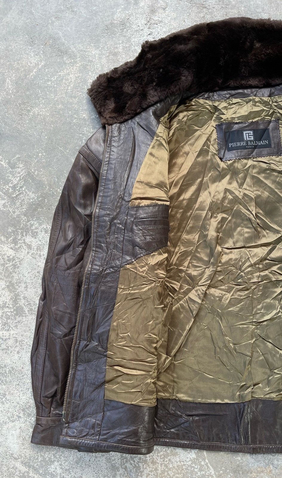 Balmain 🔥VINTAGE PIERRE BALMAIN GENUINE LEATHER JACKET Size US XL / EU 56 / 4 - 9 Thumbnail