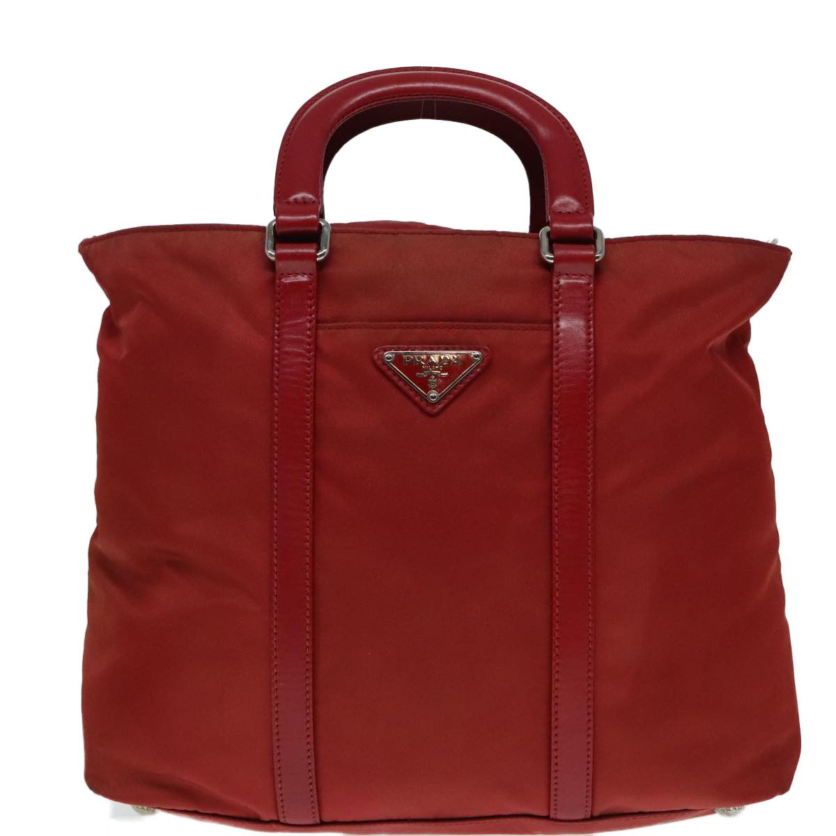 Prada Tessuto Red Synthetic Handbag (Pre-Owned) Size ONE SIZE - 1 Thumbnail