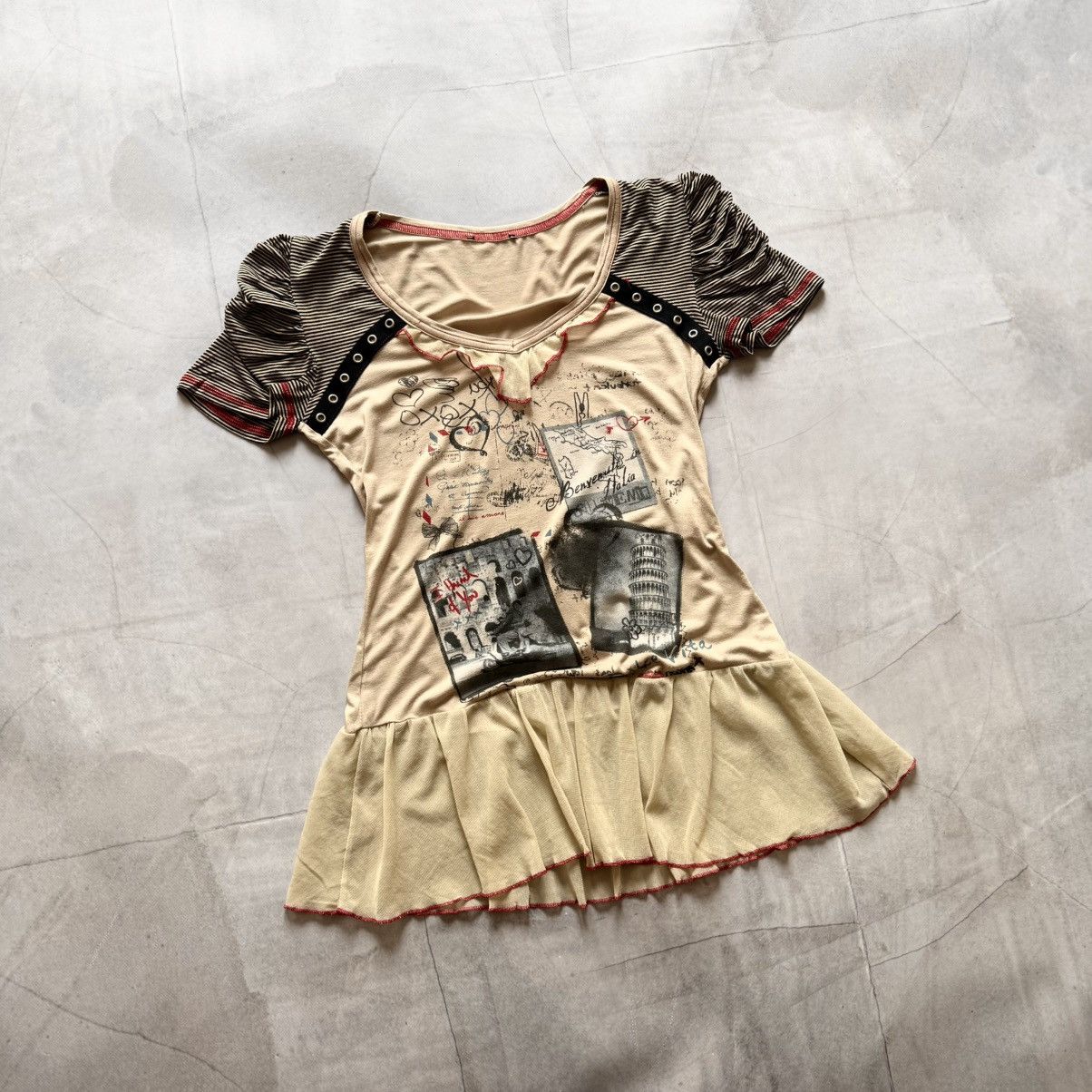 Cute Trip Paris Italy Y2K Hysteric Glamour Vibe T Shirt