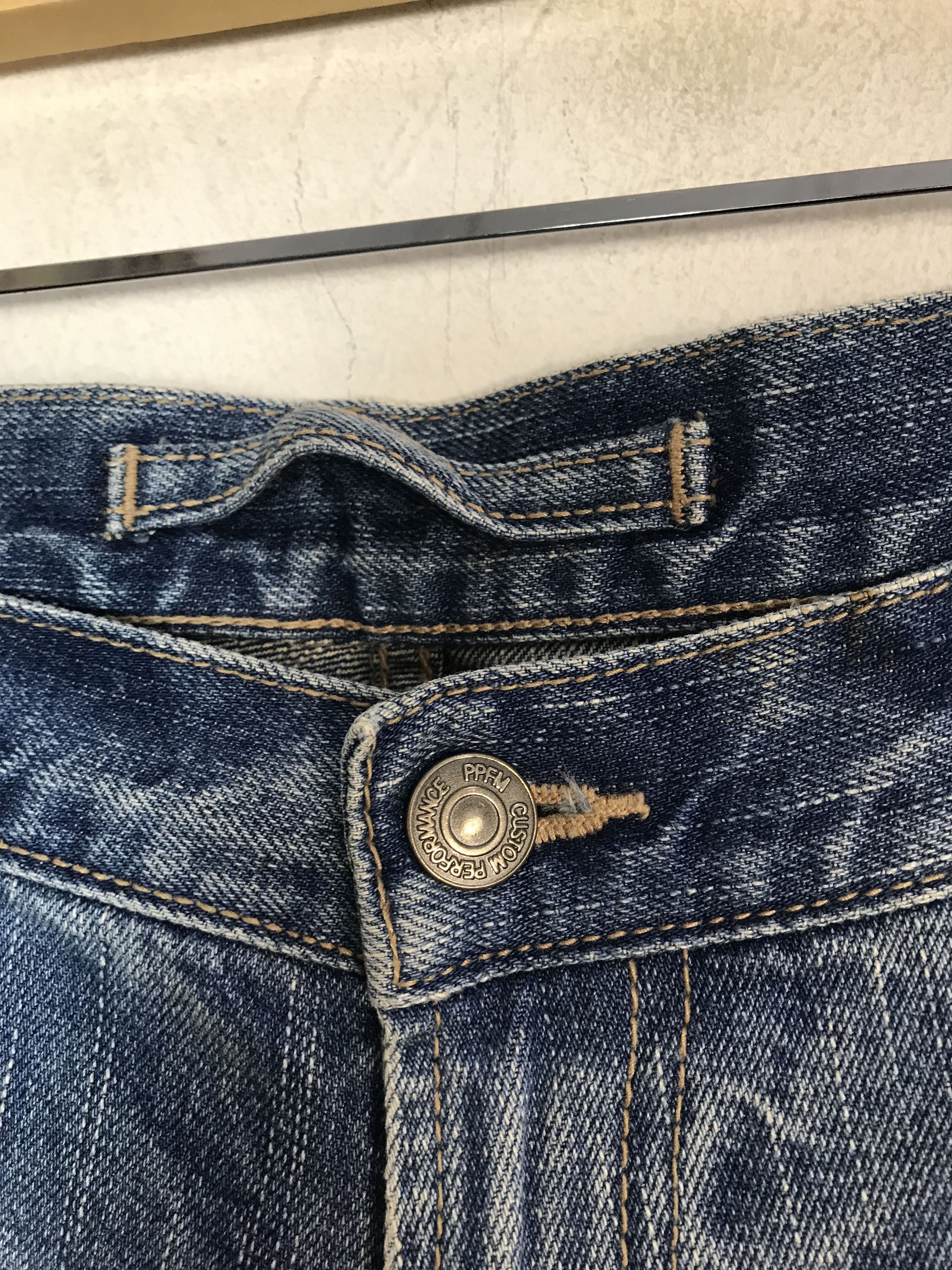PPFM Hype PPFM Light Faded Indigo Denim Jeans Straight Cut Size US 34 / EU 50 - 5 Thumbnail