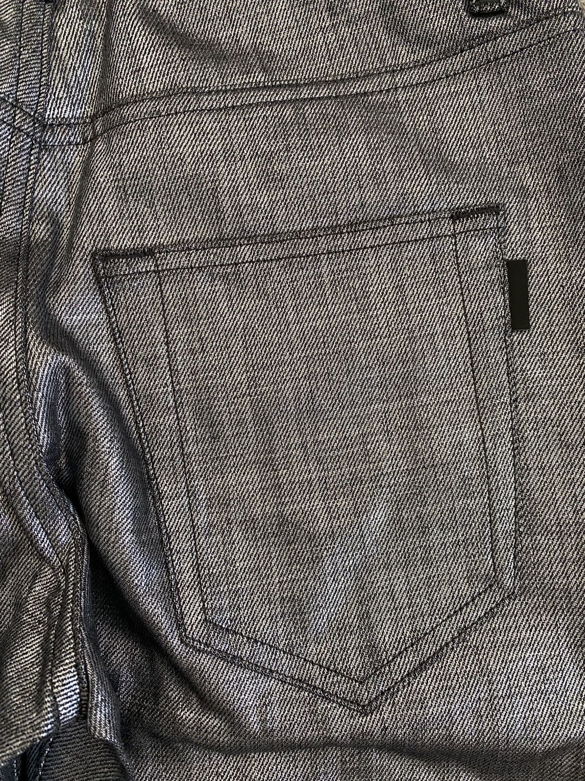 Saint Laurent Paris SLP - SS19 Silver Coat Jeans Size US 28 / EU 44 - 7 Thumbnail