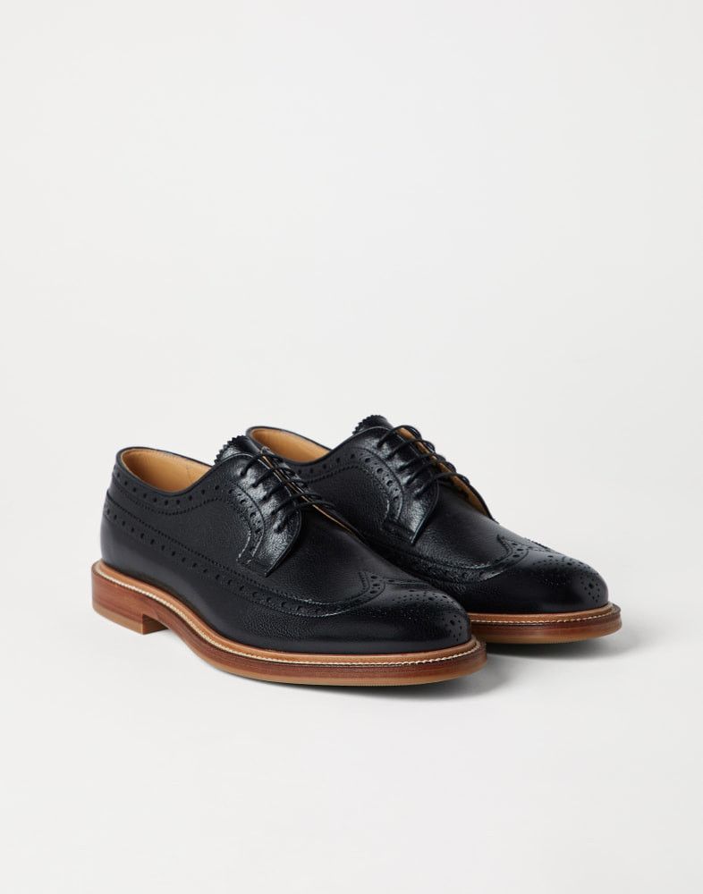 Brunello Cucinelli o1w1db10925 Pair Of Laced Shoes in Black Size US 8 / EU 41 - 2 Thumbnail
