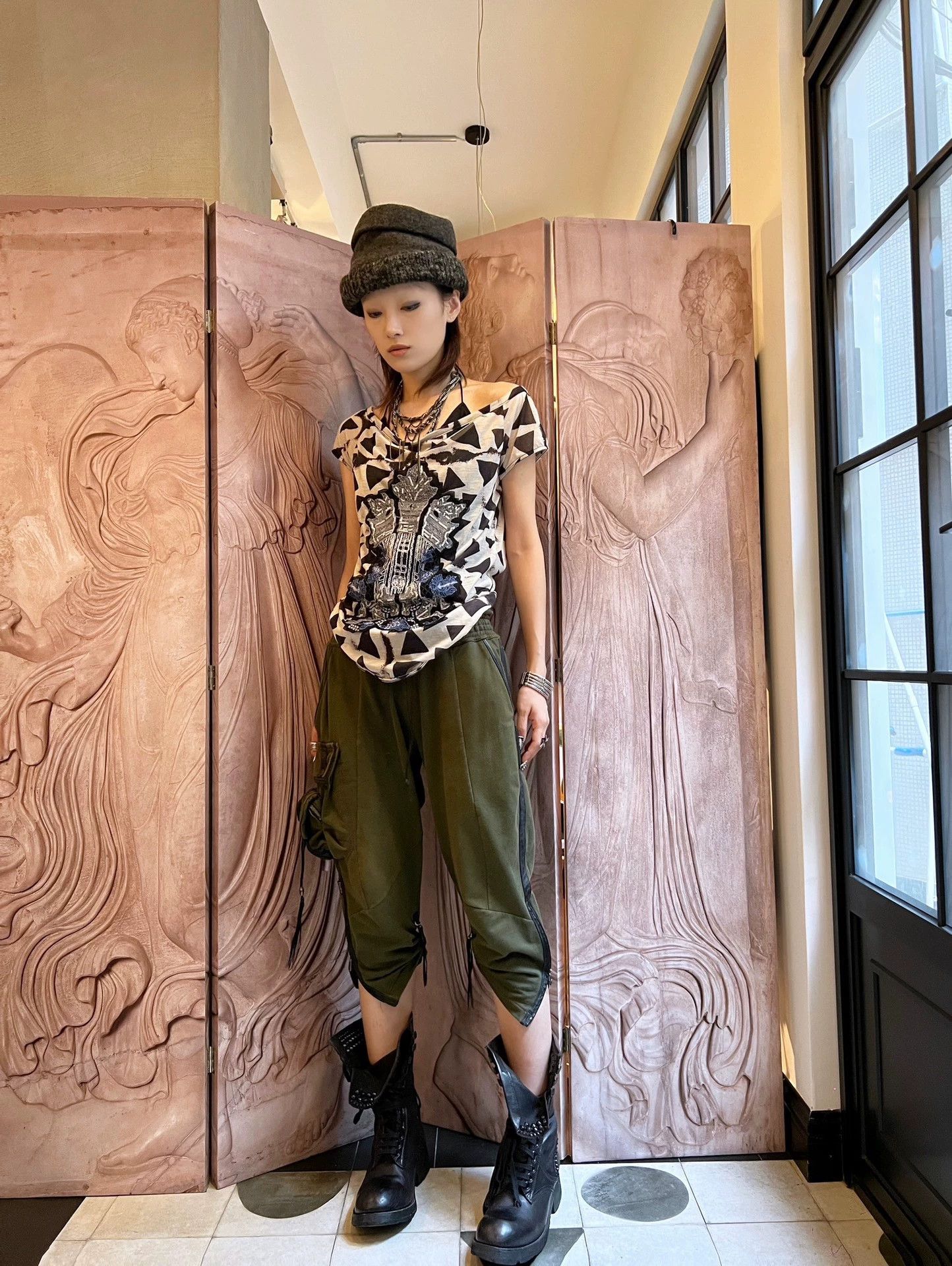 KMRii Kmrii Vintage Unisex Leather Cord Waist Pocket Sweatpants S Size 26" / US 2 / IT 38 - 1 Thumbnail