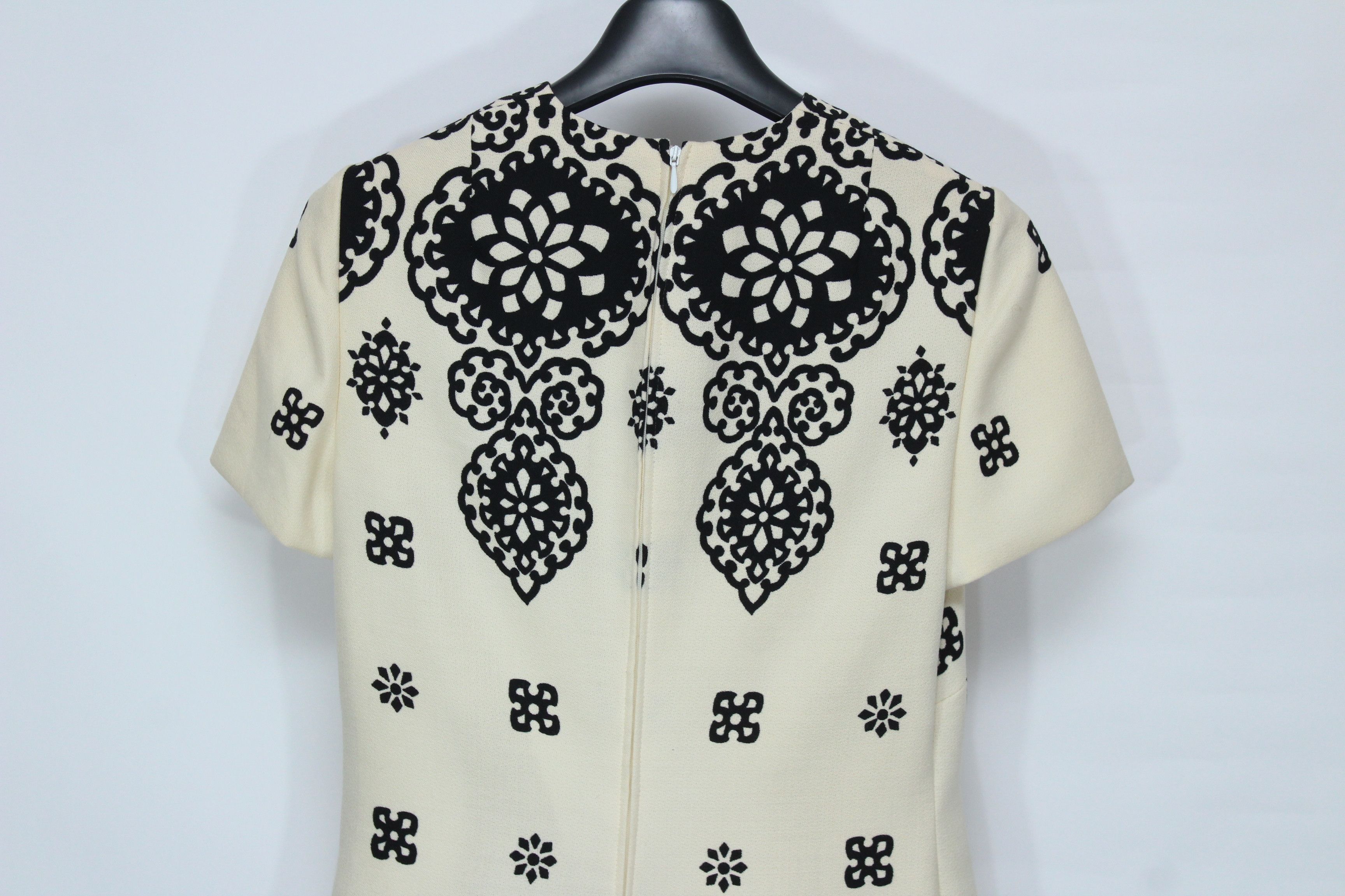 Vintage Vintage Emilio Schuberth Roma Wool Mini Dress - Size 40 Size S / US 4 / IT 40 - 7 Thumbnail