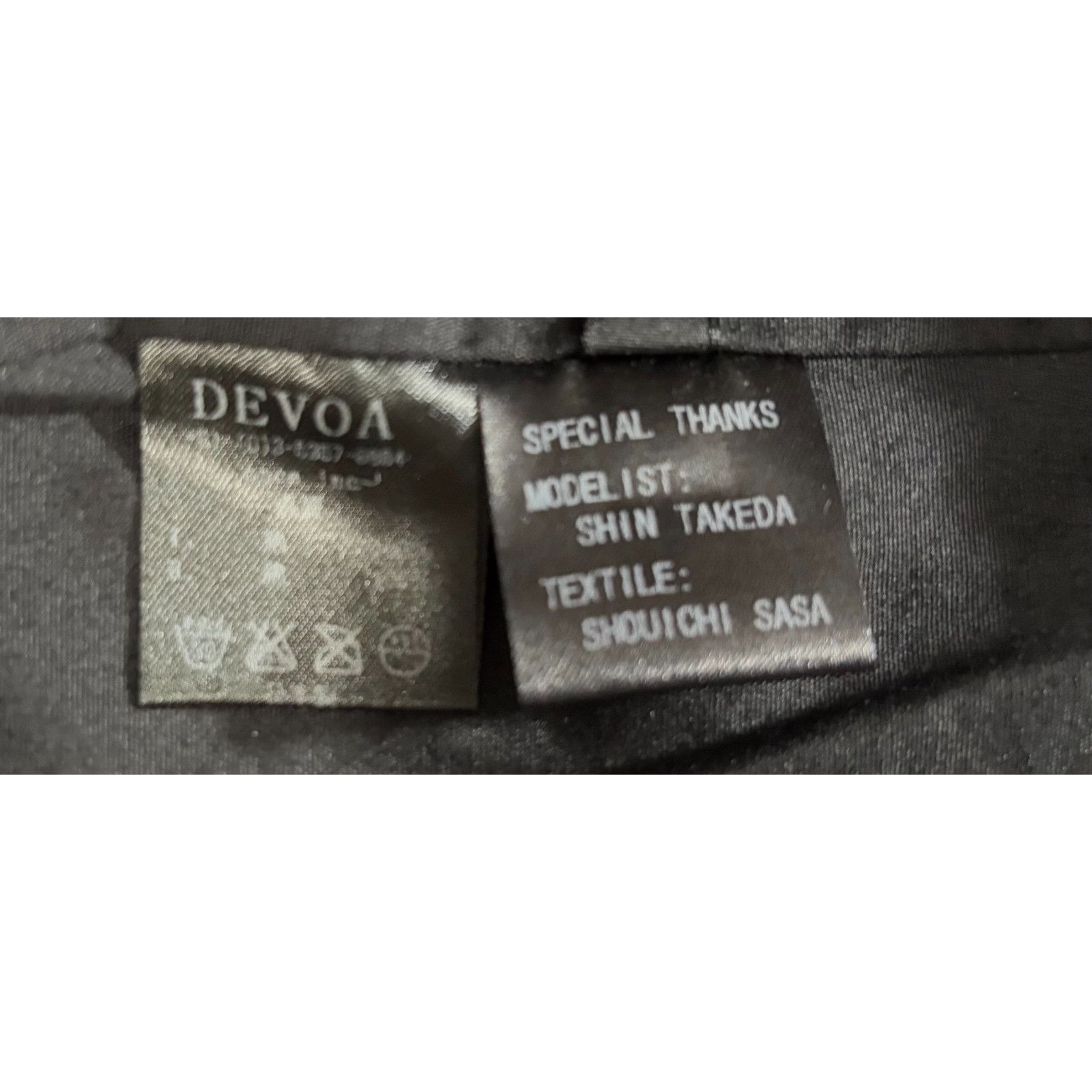 Devoa DEVOA Japan Streetwear slim pants size 3 US M color Black Ne Size US 33 - 2 Thumbnail