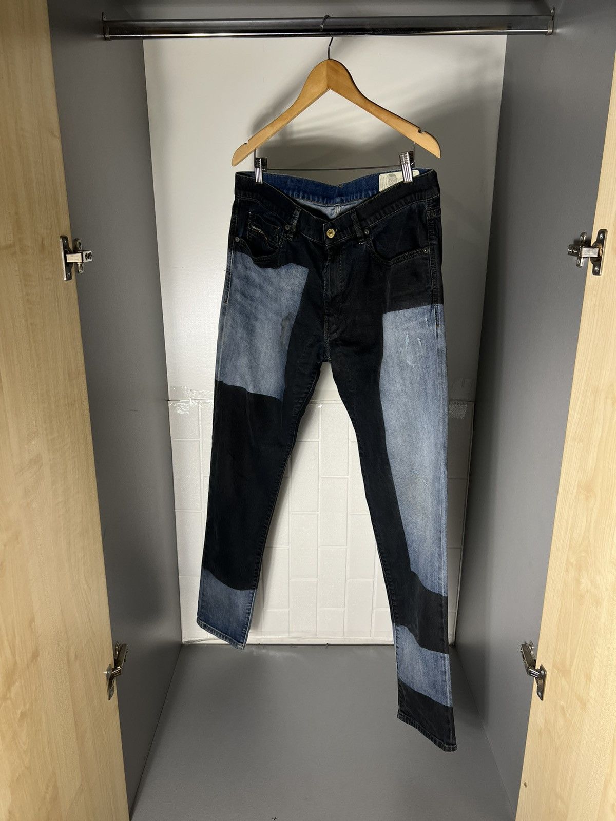 Diesel VINTAGE DIESEL INDUSTRY DENIM DIVISION DESIGNER JEANS Y2K Size US 34 / EU 50 - 8 Thumbnail