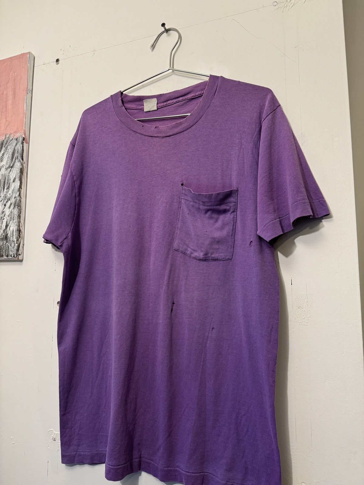 Vintage 70s Thrashed Faded Distressed Paper Thin Shirt ERD Grunge Size US XL / EU 56 / 4 - 4 Thumbnail