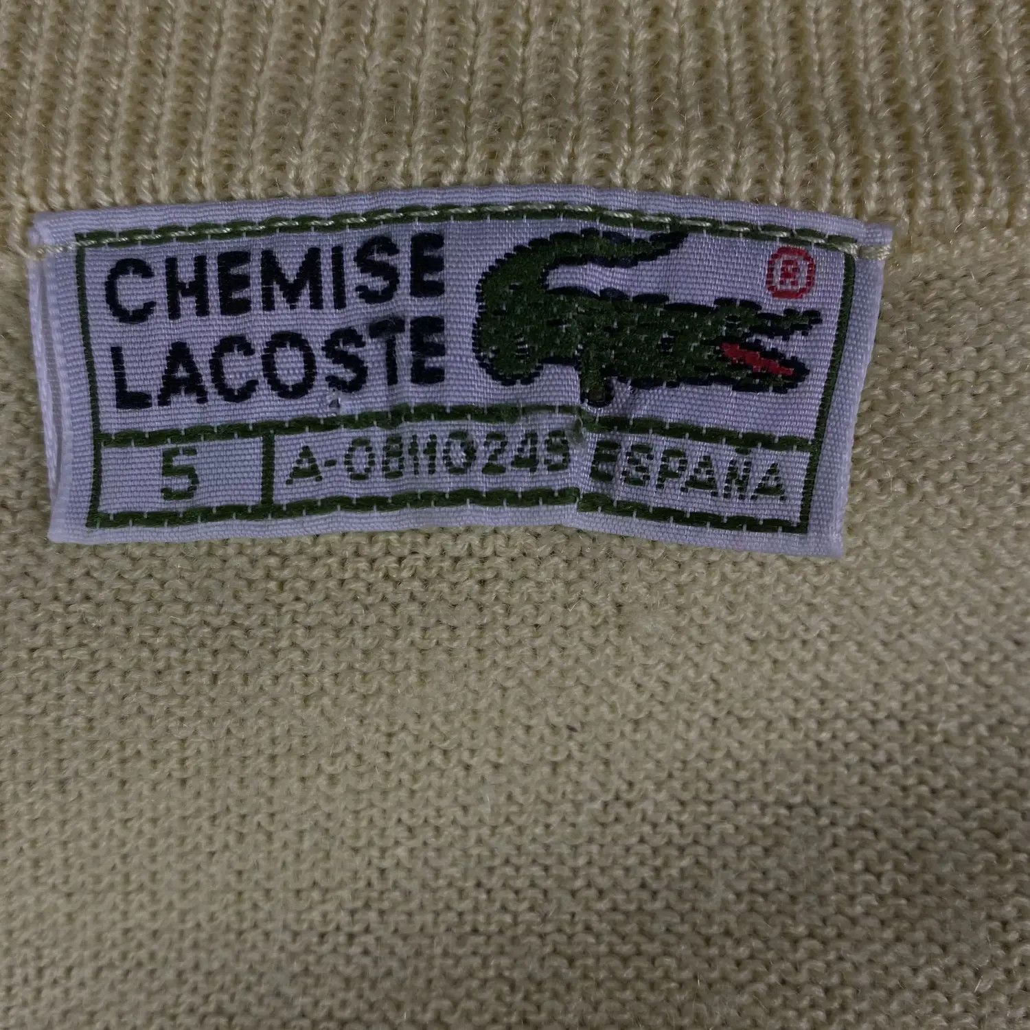 Lacoste Men’s Wool Vest Jumper Lacoste Chemise Vintage Size 5 M-L Size US L / EU 52-54 / 3 - 4 Thumbnail