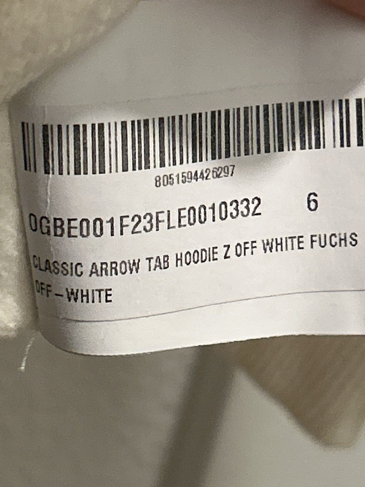 Off-White Off-White Kids Classic Arrow Tab Hoodie Fuchsia Sz 6 Size US XXS / EU 40 - 7 Thumbnail