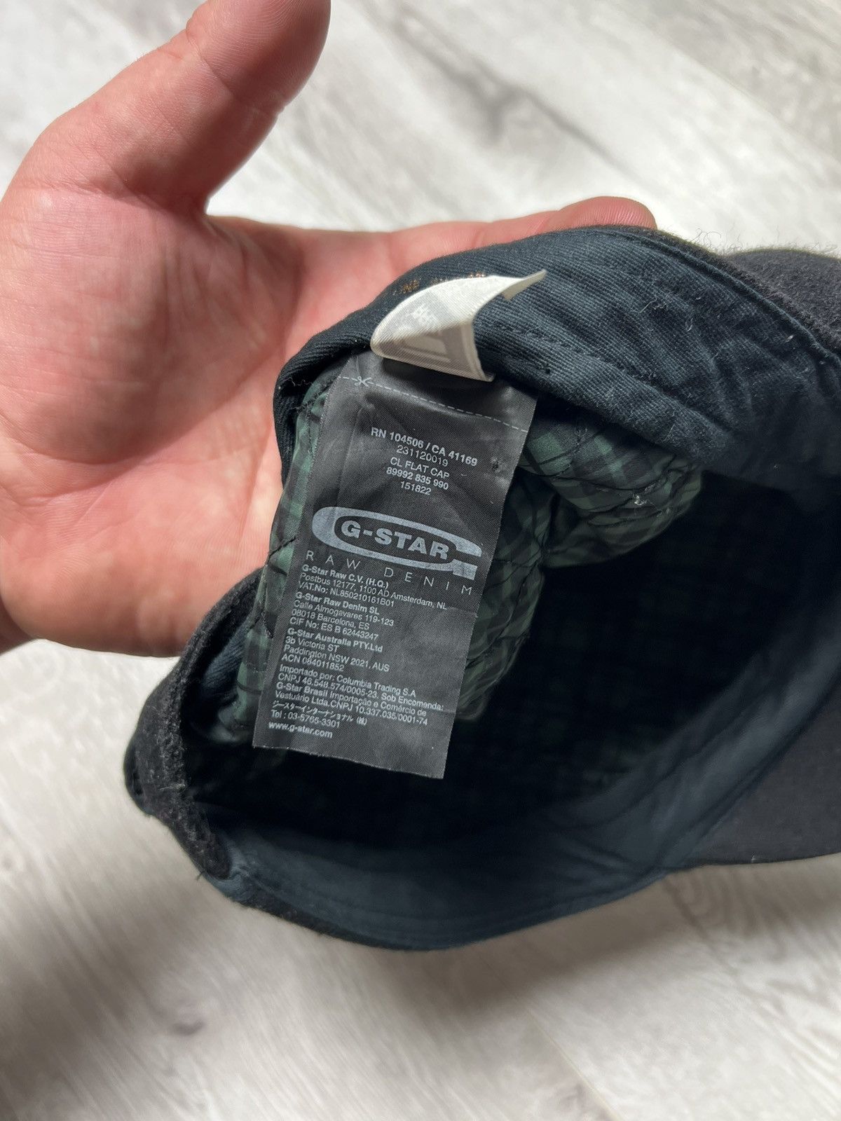 G-Star × Vintage G-star Raw CL FLAT CAP Wool + Viscose Size ONE SIZE - 15 Thumbnail