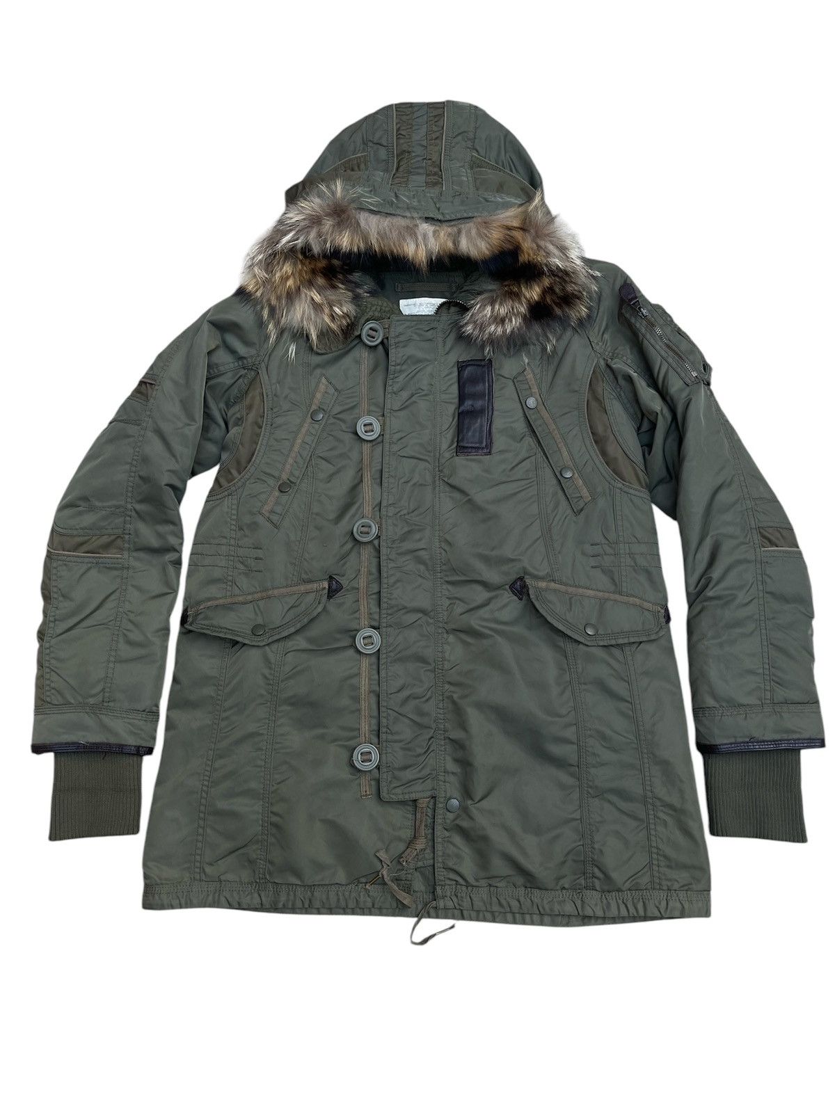 GOA G.O.A Military Parka Faux Fur Hood Heavy Duty Zipper Size US M / EU 48-50 / 2 - 4 Thumbnail