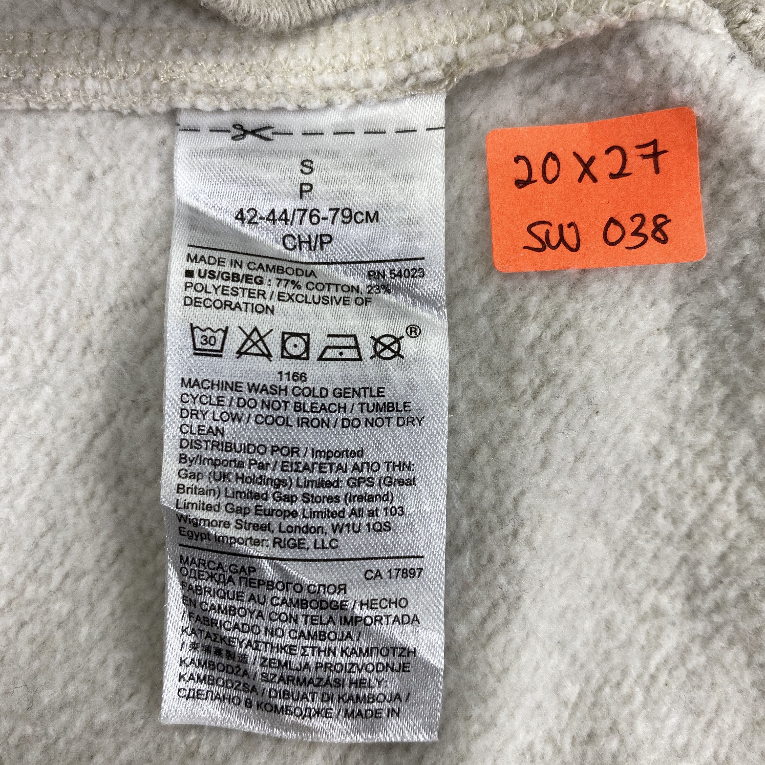 Gap Vintage GAP Spell Out Sweatshirt -SW038 Size US S / EU 44-46 / 1 - 6 Thumbnail