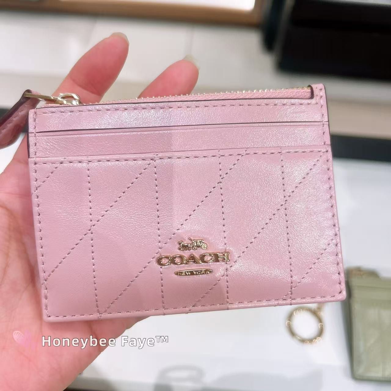 Coach Mini Skinny Id Case With Quilting CEH41 Size ONE SIZE - 2 Thumbnail