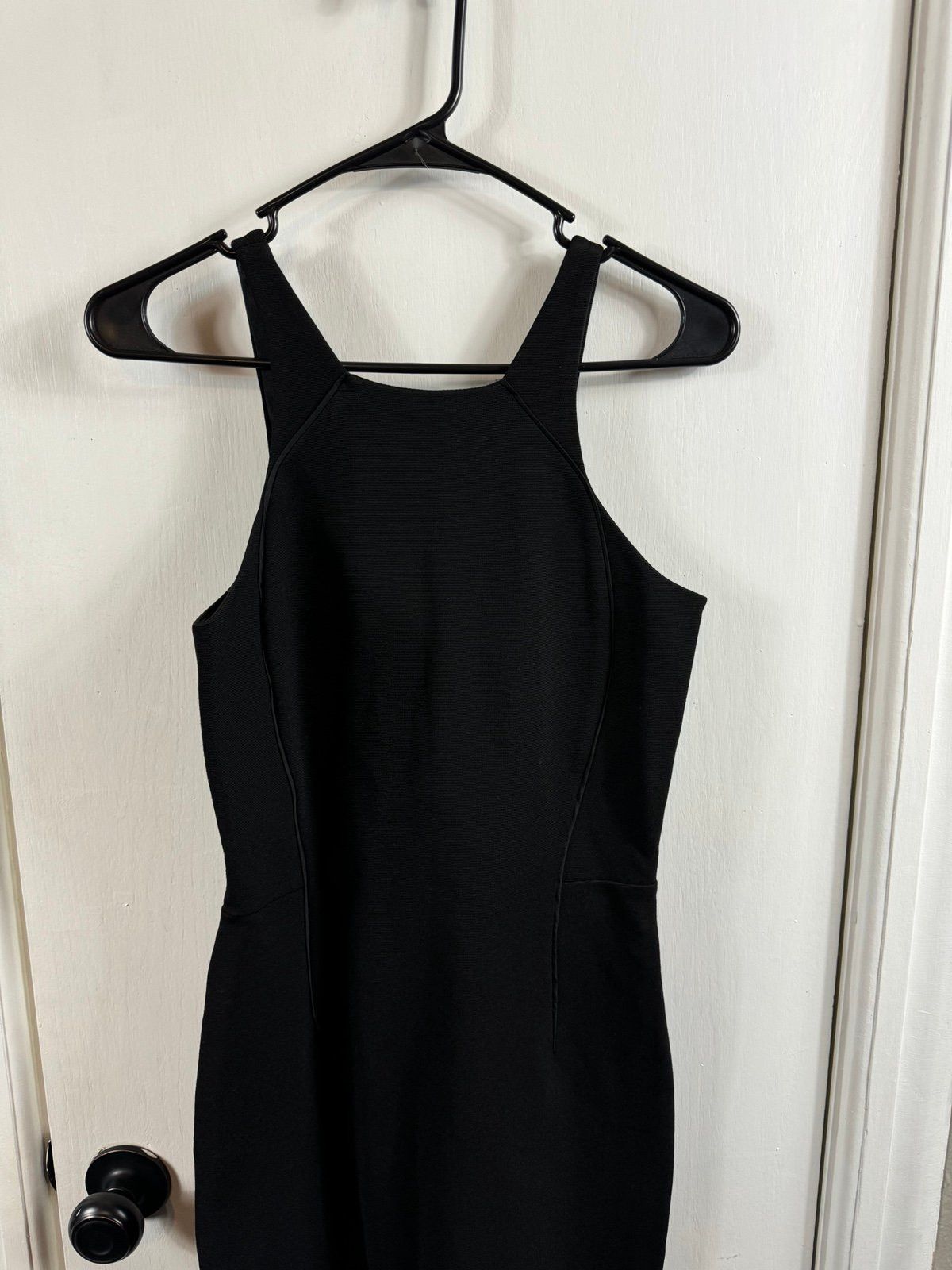 Reiss REISS Angelica sheer back dress bodycon cocktail LBD dress Size S / US 4 / IT 40 - 9 Thumbnail