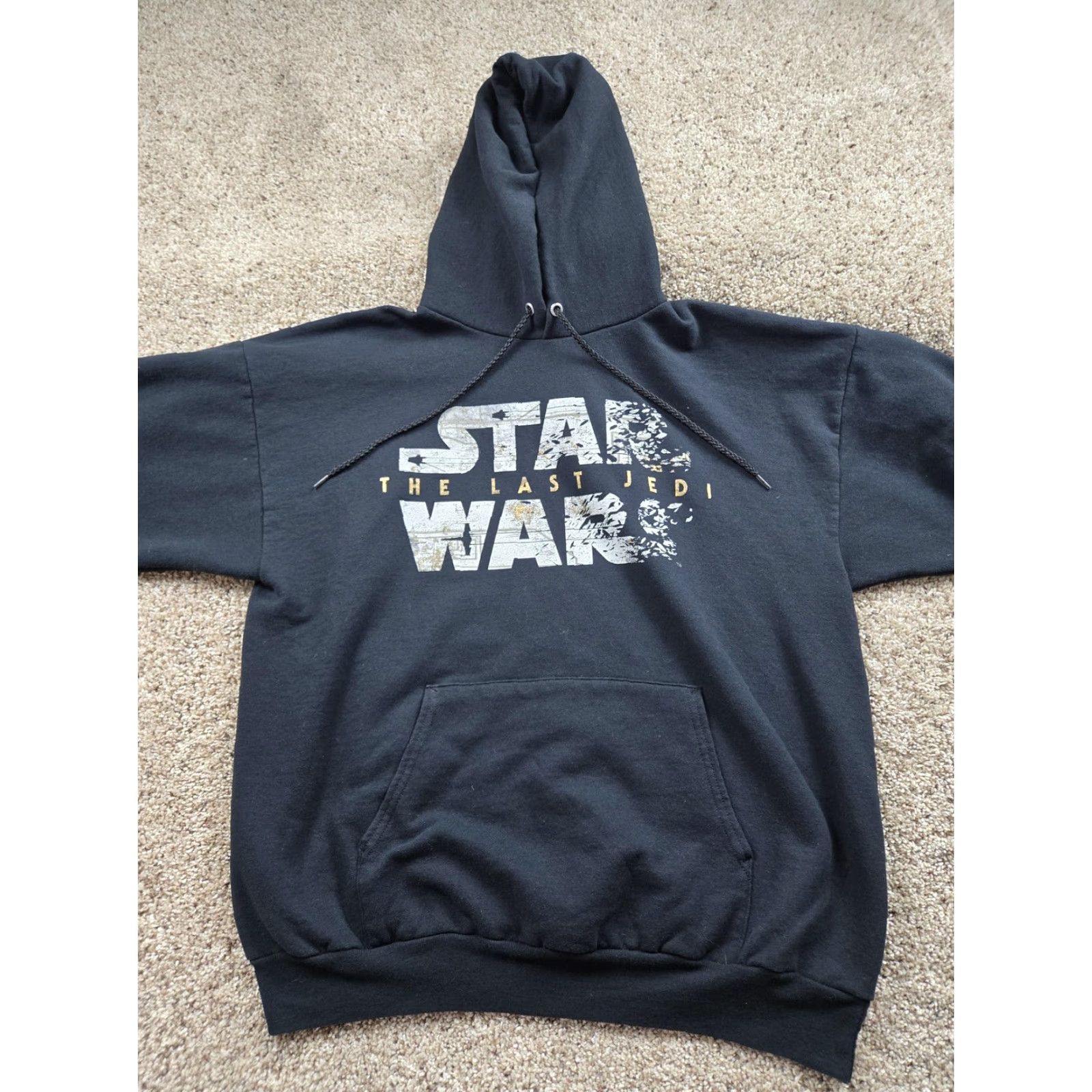 Hanes Star Wars Last Jedi Hoodie Mens XL Black Hanes Disneyland Pullover Sweatshirt Size US XL / EU 56 / 4 - 3 Thumbnail