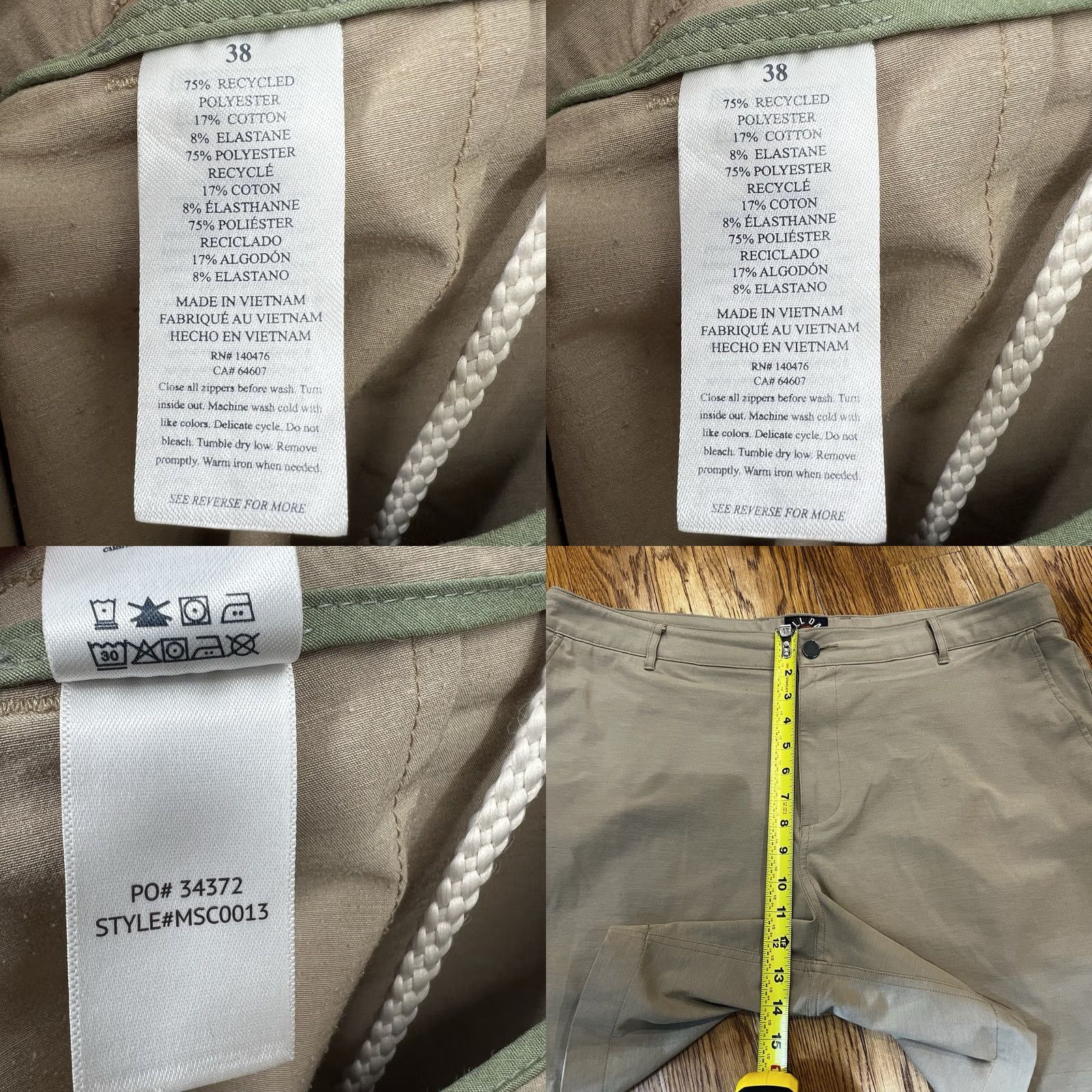 Faherty Faherty All Day Shorts Mens Size 38 Tan Performance Stretch Chino Shorts Size US 38 / EU 54 - 8 Thumbnail