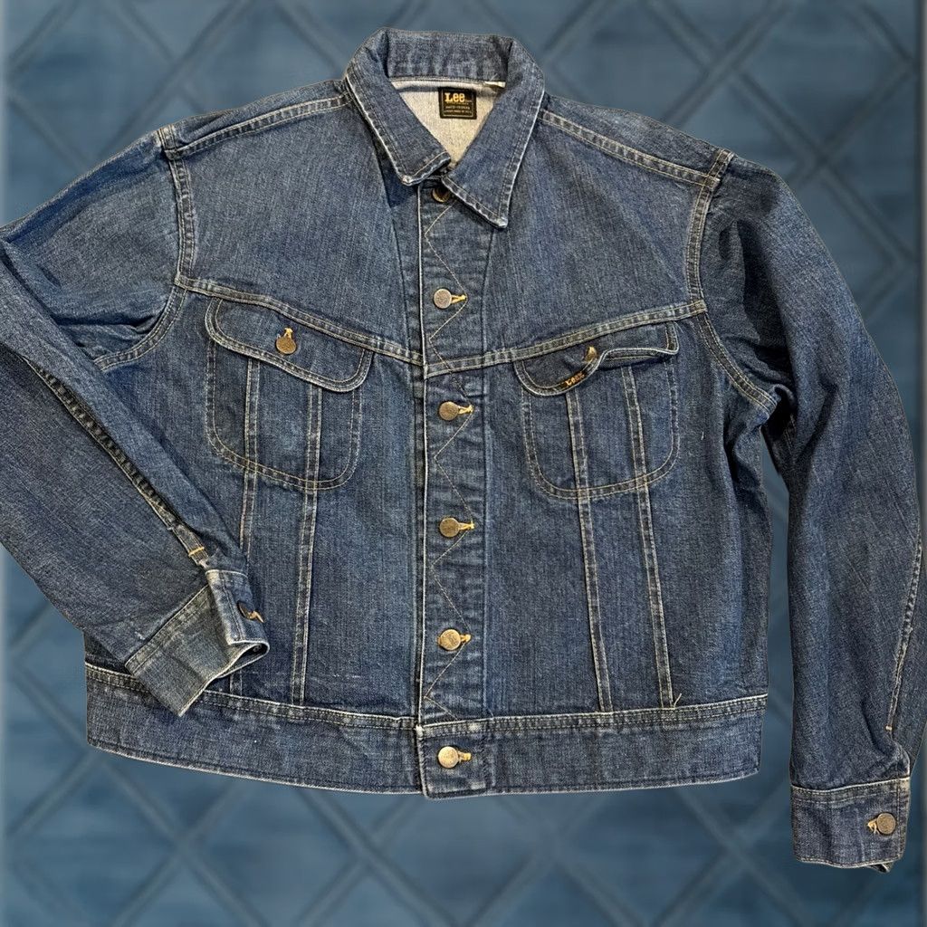 Lee VINTAGE Lee Riders Denim Jacket 44 Regular Men Union Made in USA Size US S / EU 44-46 / 1 - 1 Thumbnail