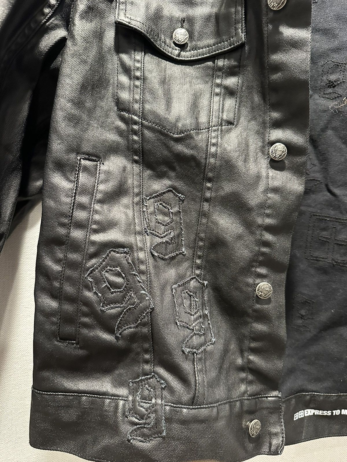 999 Club × Ksubi Ksubi 999 club black waxy jacket Size US L / EU 52-54 / 3 - 5 Thumbnail