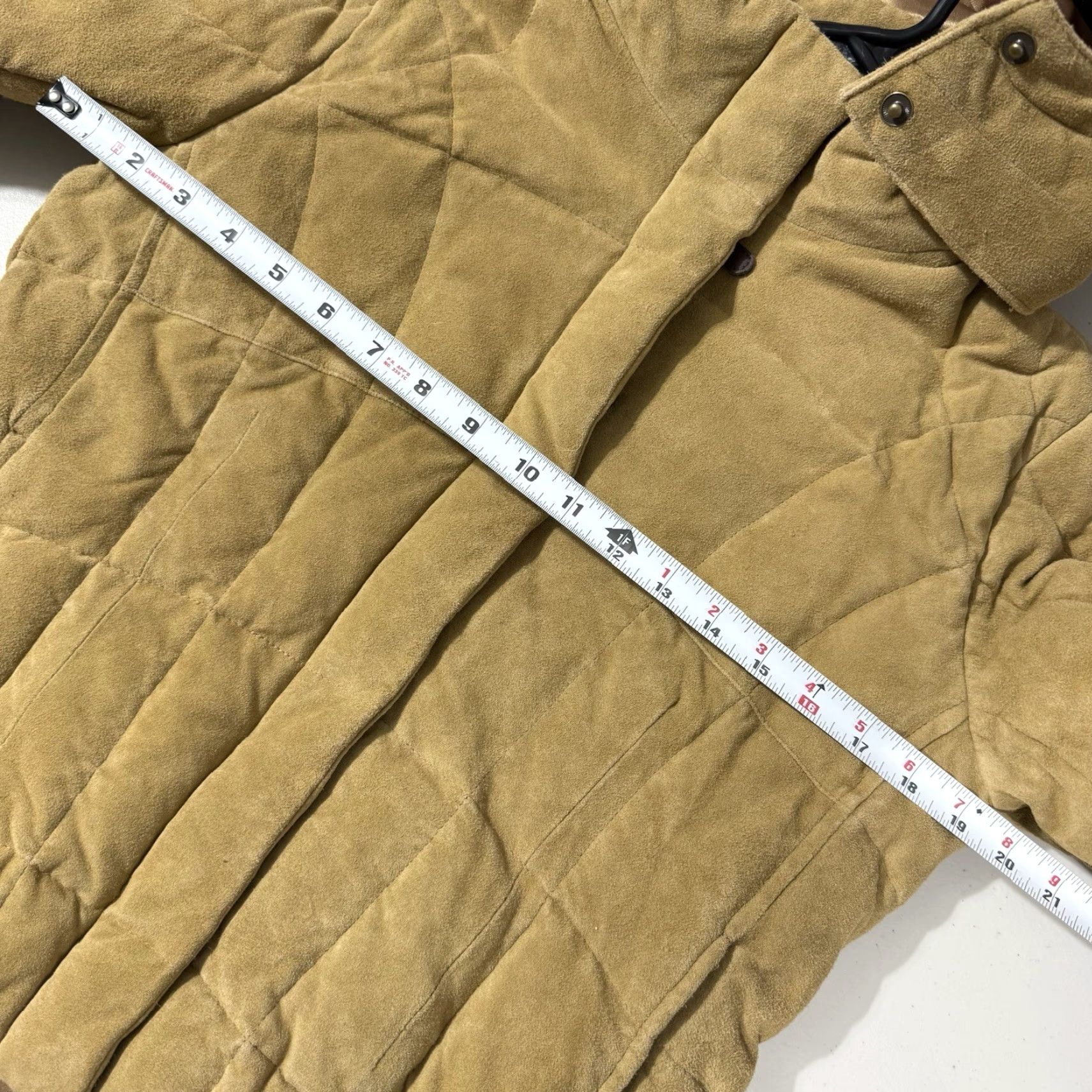 Eddie Bauer VINTAGE Eddie Bauer Goose Down Brown Suede Leather Faux Fur Puffer Jacket Women Petite S Size S / US 4 / IT 40 - 3 Thumbnail
