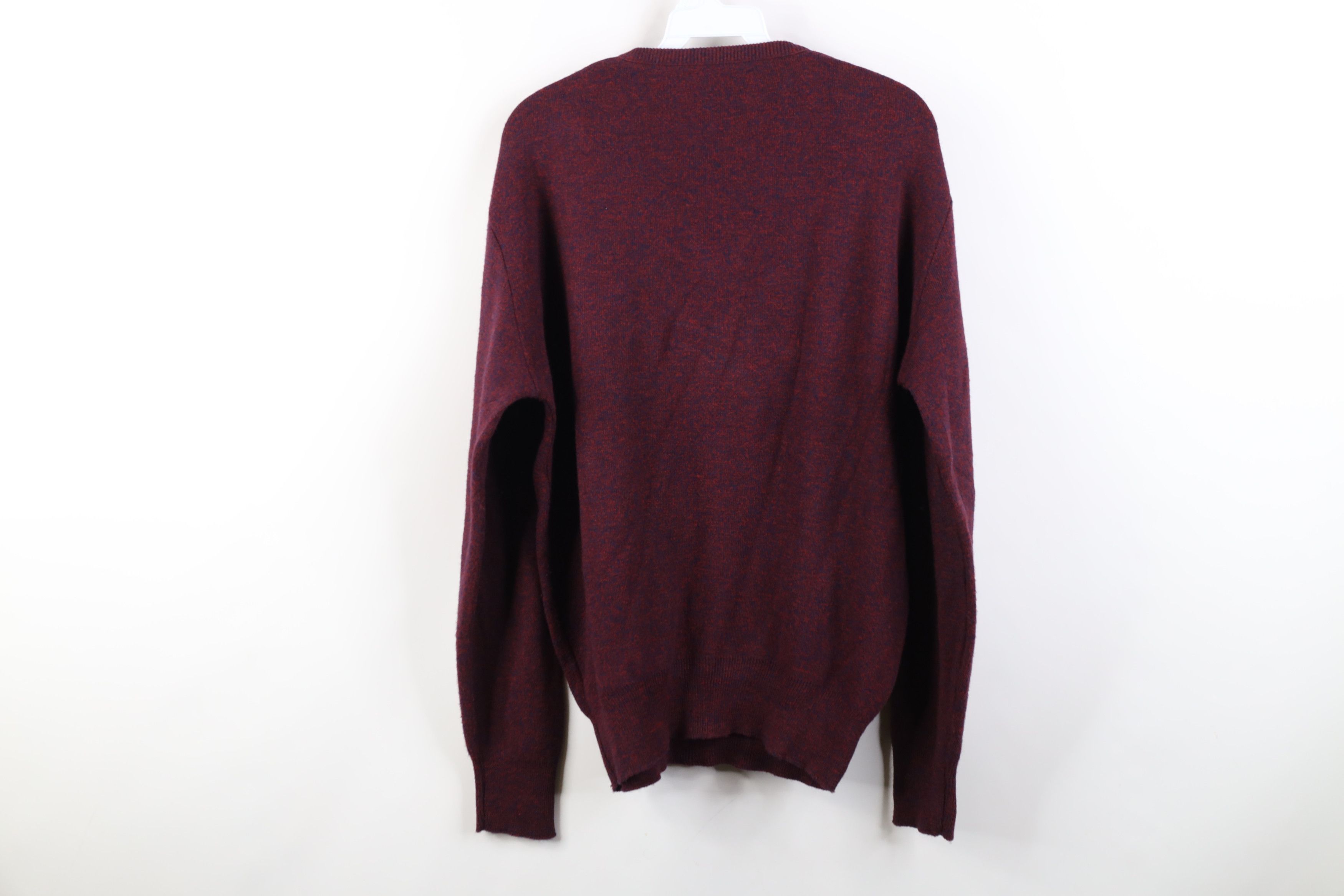 Vintage Vintage 70s Streetwear V-Neck Sweater Heather Red USA Size US M / EU 48-50 / 2 - 9 Thumbnail