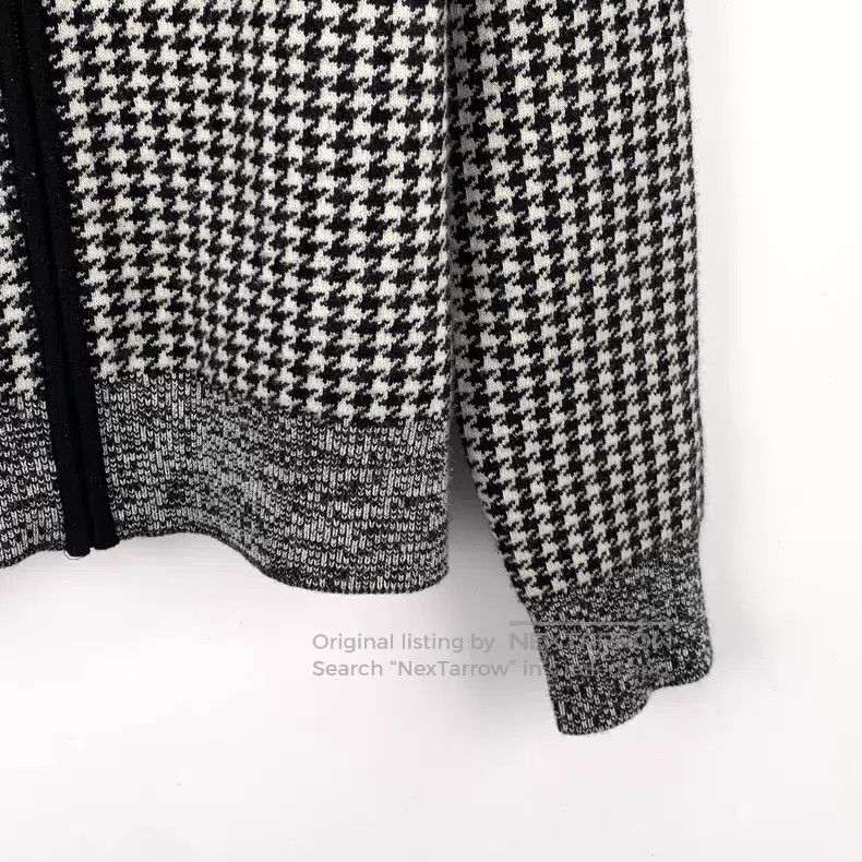 Dior Dior Black checkered cashmere stand-up collar zipper long- Size XS / US 0-2 / IT 36-38 - 4 Thumbnail