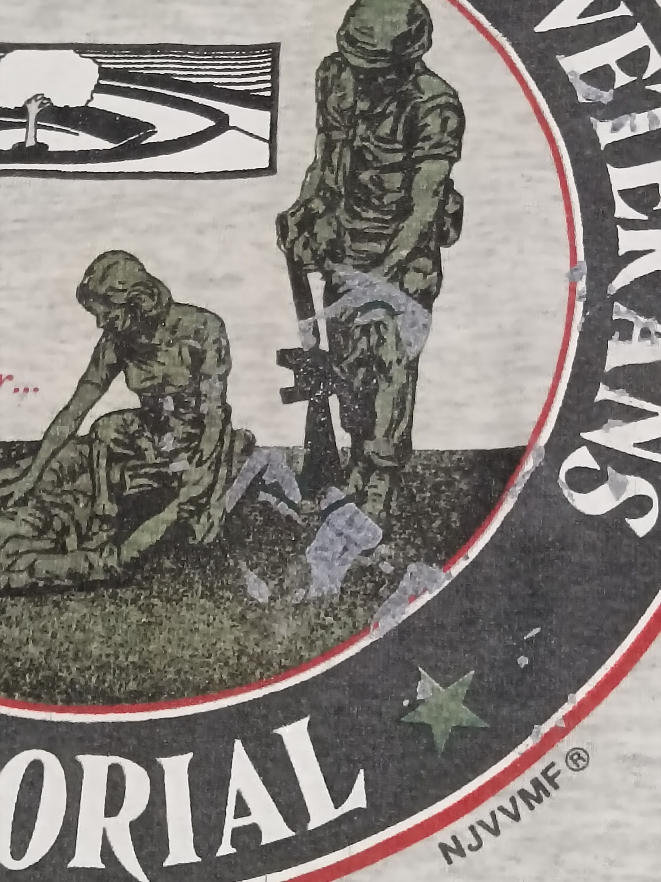 Vintage VINTAGE 80s NEW JERSEY VIETNAM VETERAN MEMORIAL SHIRT Size US XL / EU 56 / 4 - 4 Thumbnail