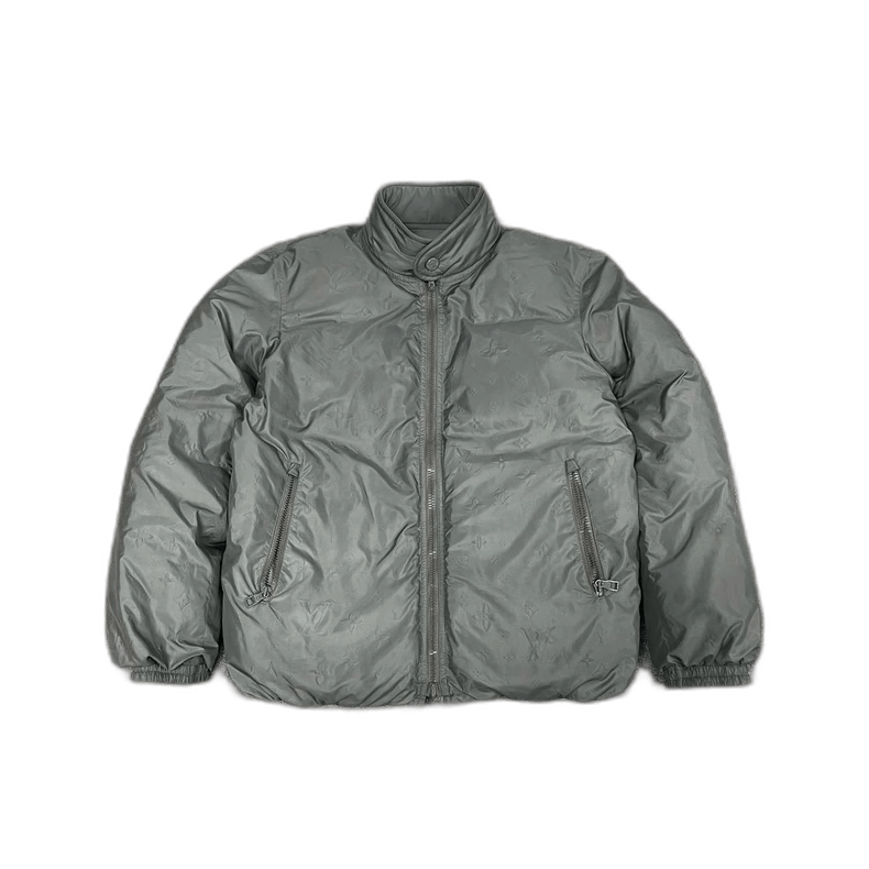 Louis Vuitton Louis Vuitton Gray Reversible Down Jacket Size L / US 10 / IT 46 - 1 Thumbnail