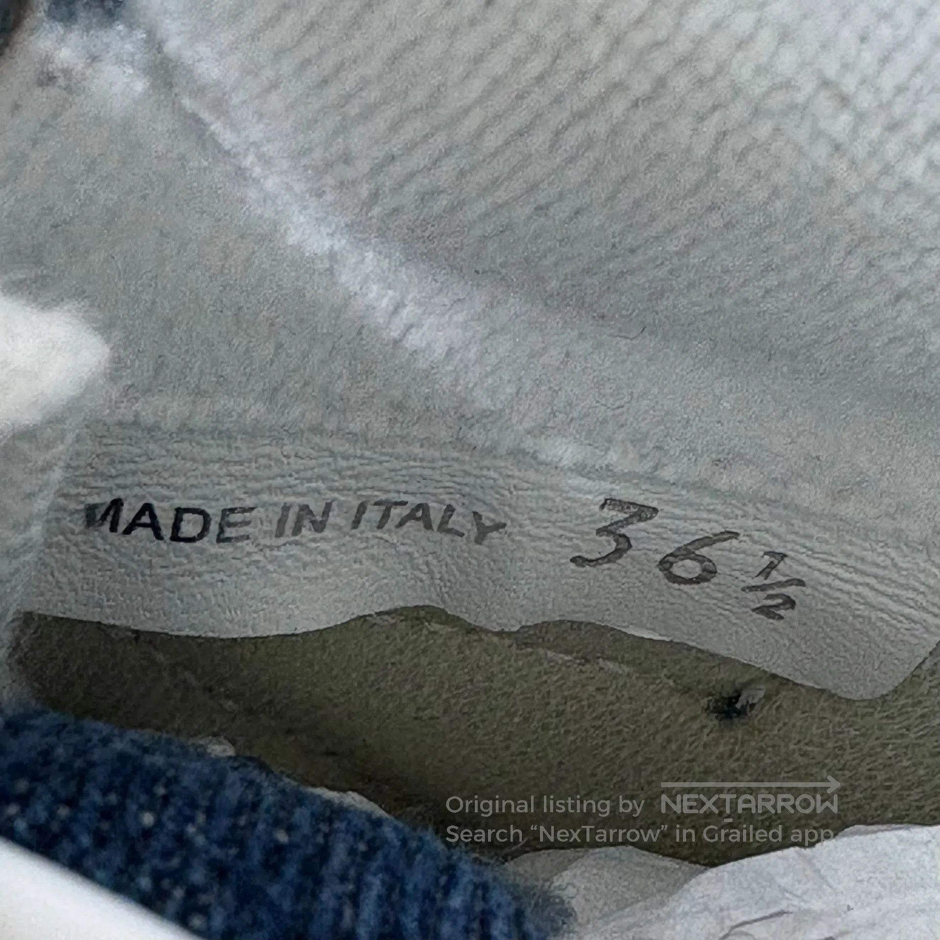 Miu Miu Miu Miu X NB 574 Blue Damaged Jeans Sports Shoes Size US 6 / IT 36 - 8 Thumbnail
