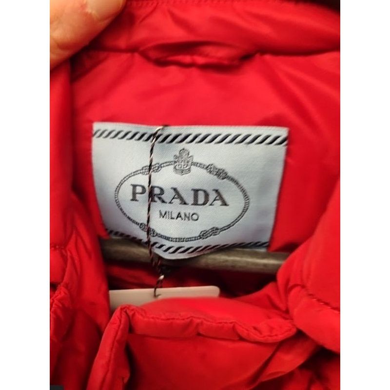 Prada Prada Red Fitted Down Jacket Winter Coat Sz 38/XS Size XS / US 0-2 / IT 36-38 - 8 Thumbnail