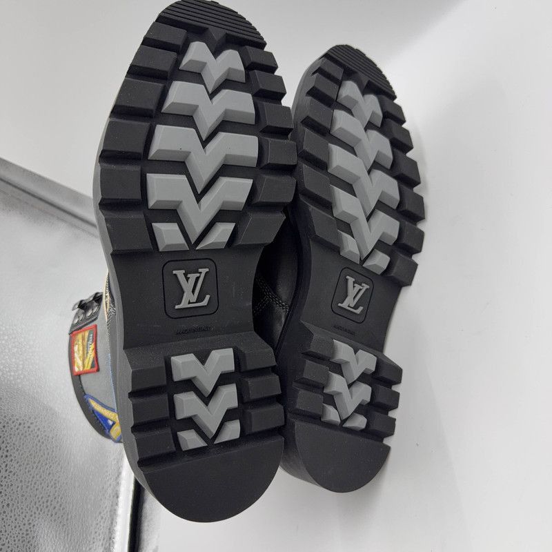 Louis Vuitton Louis Vuitton Outdoor Black Leather Ankle Boots -2508 Size US 8 / EU 41 - 4 Thumbnail