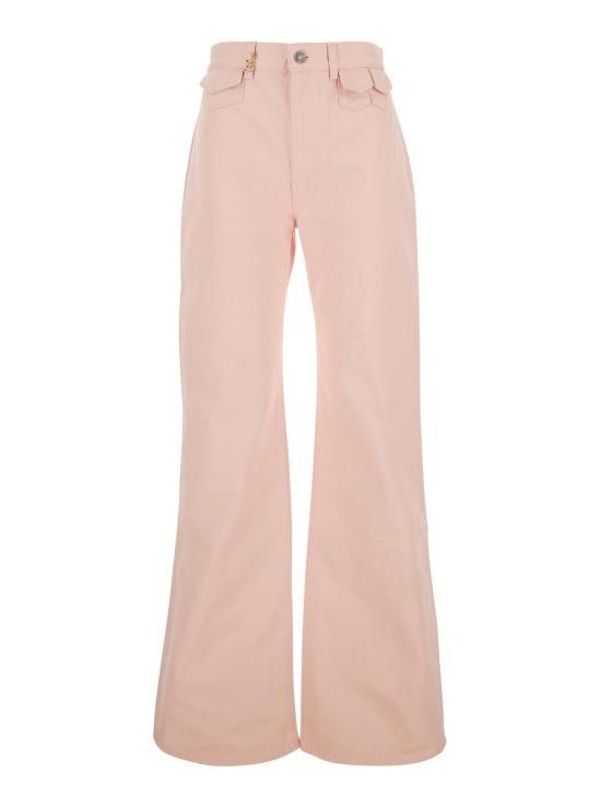 デニム・ジーパン CHLOE Woman Jeans Pink CH25UDP03252 6C7 Chloé High Rise Flare Jeans In Denim in Airy pink | Chloé US
