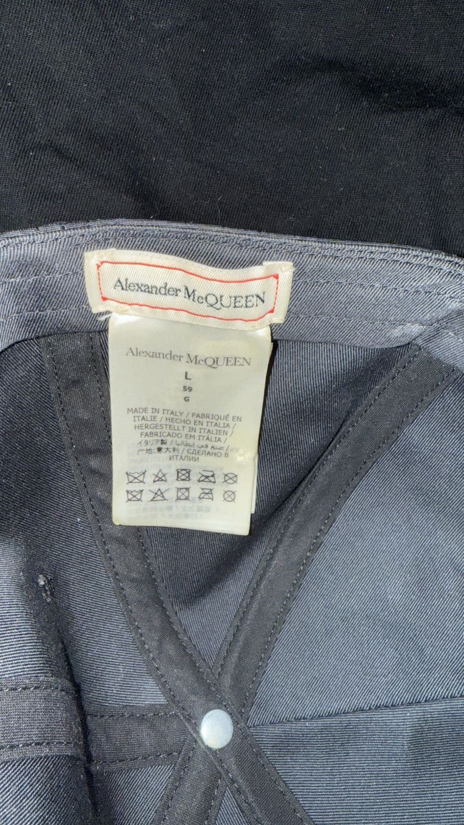 Alexander McQueen Black Graffiti Hat Size ONE SIZE - 4 Thumbnail