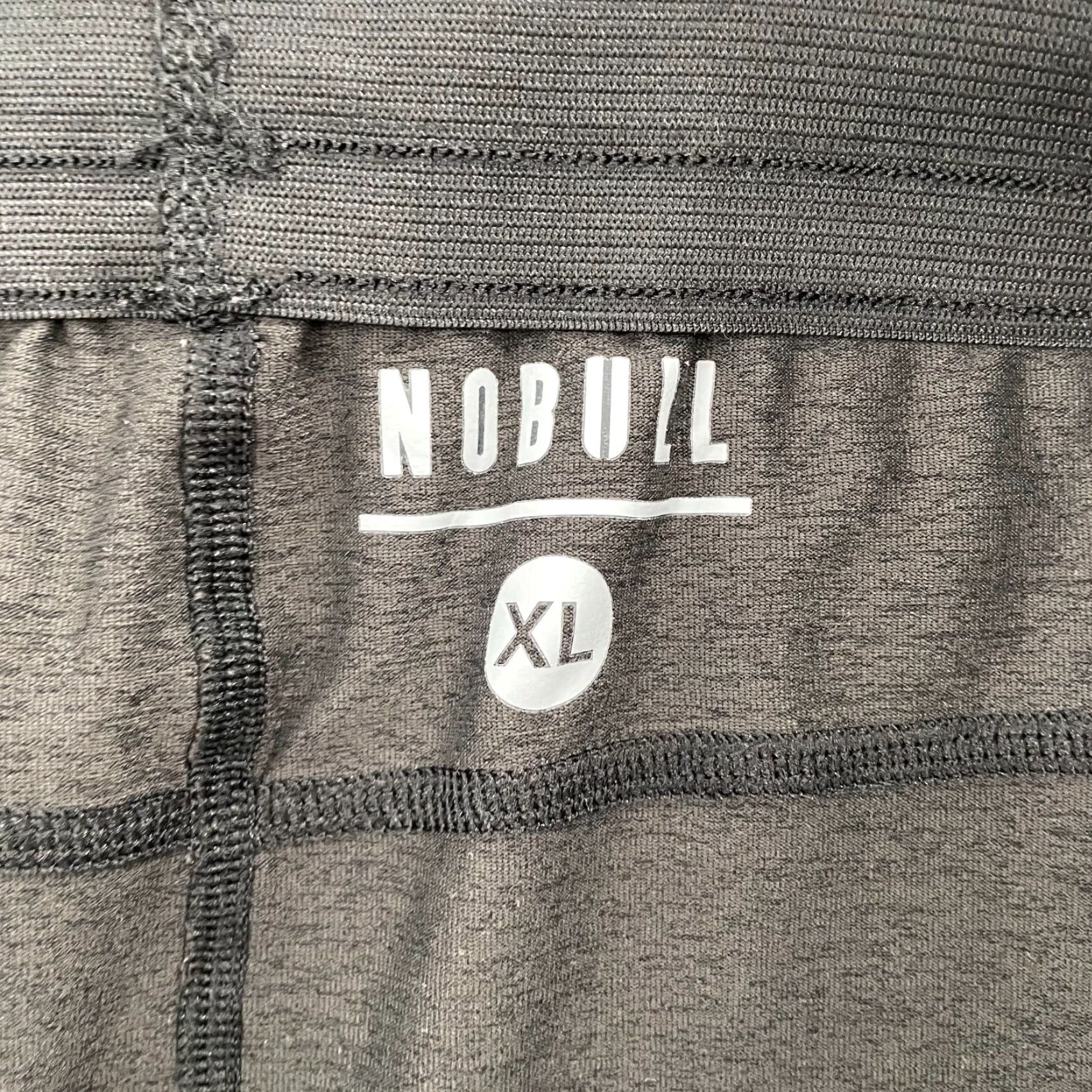 Vintage NoBull Athletic Shorts Mens XL Gray Drawstring Zipper Pockets Stretch Activewear Size US 36 / EU 52 - 6 Thumbnail