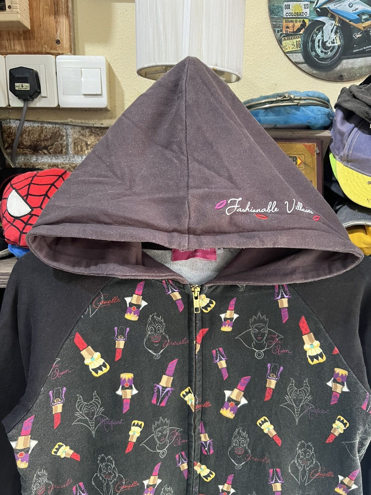 Cartoon Network 🔥Disney Resort Fashionable Villains Zipper Hoodie Size M / US 6-8 / IT 42-44 - 4 Thumbnail