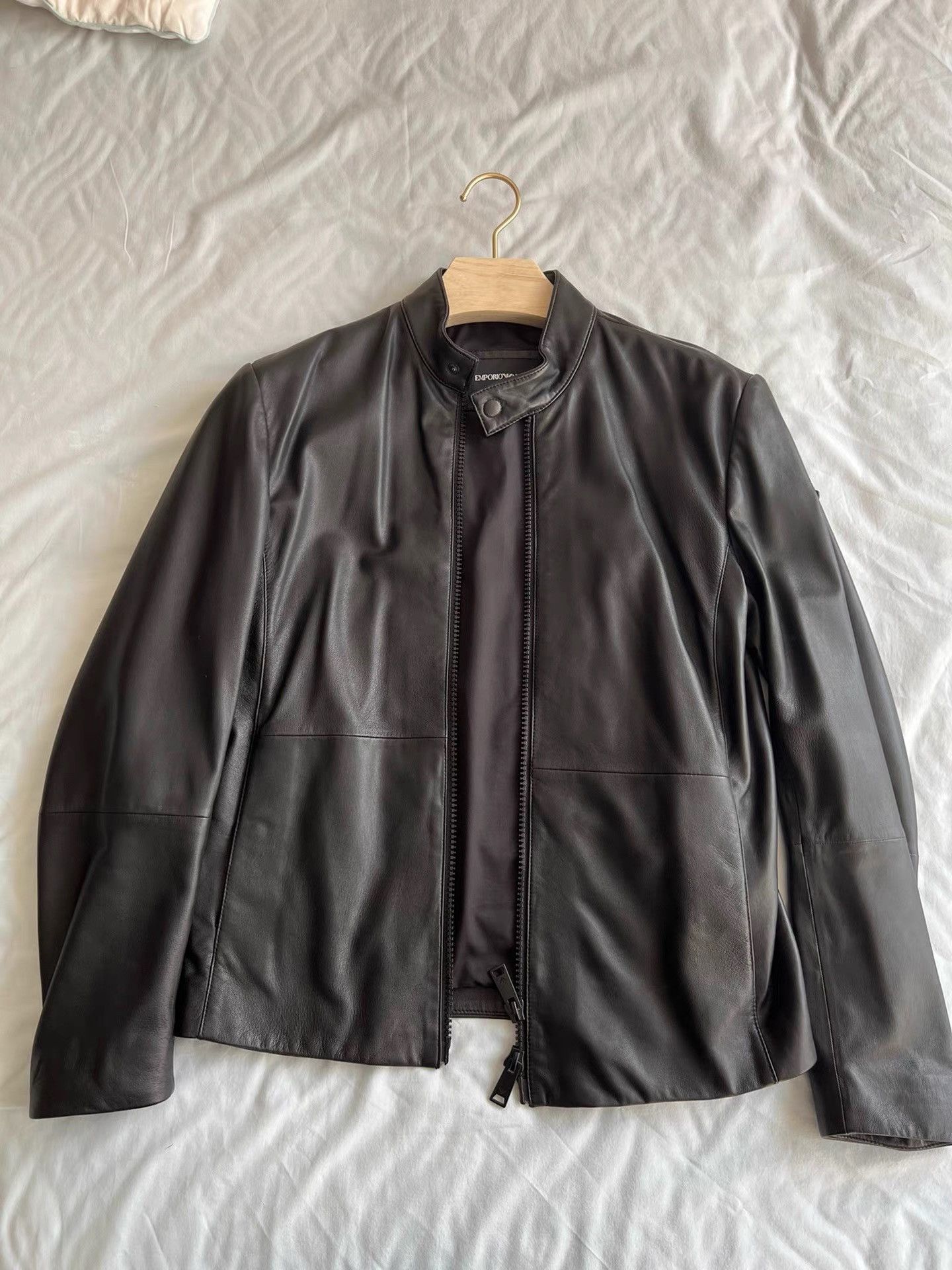 Armani Armani Men's Leather Jacket K33 Size US S / EU 44-46 / 1 - 1 Thumbnail