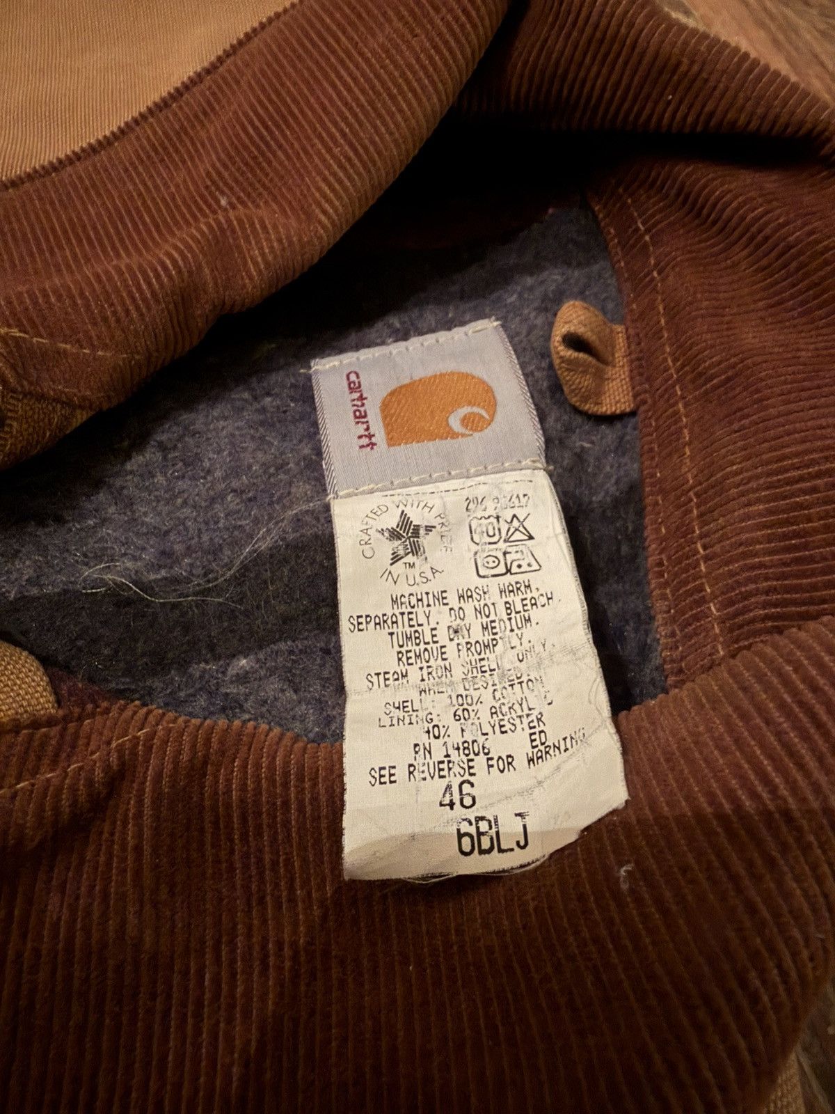 Carhartt Late 80s Carhartt Detroit Size US XL / EU 56 / 4 - 3 Thumbnail