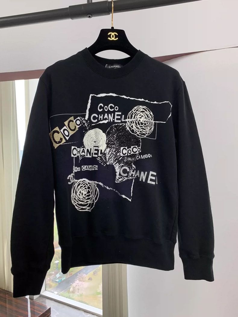 Chanel Chanel Camellia Sequin Embellished Sweatshirt - dmc Size US S / EU 44-46 / 1 - 1 Thumbnail