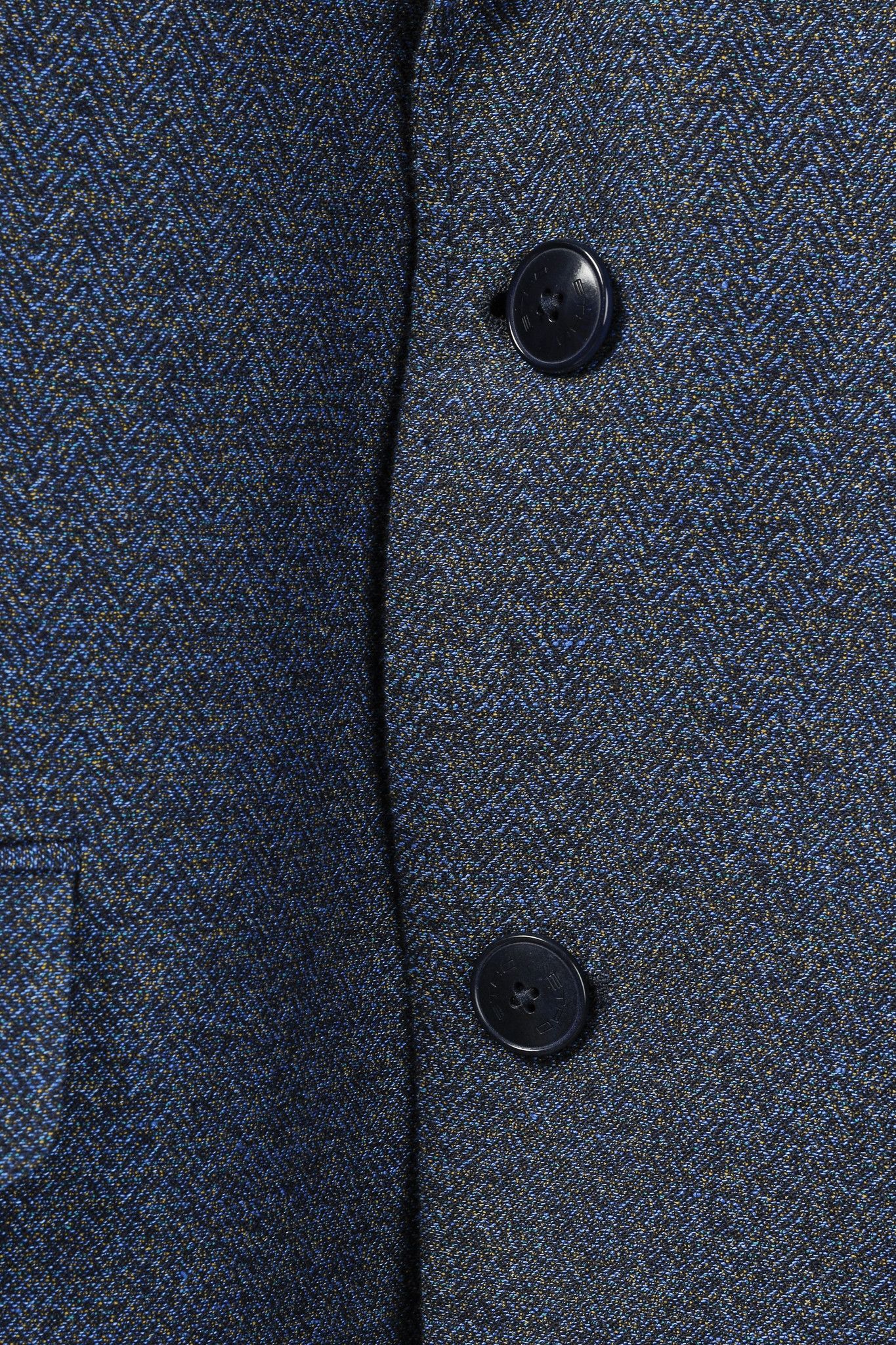 Etro Etro Indigo Herringbone Single-Breasted Blazer Jacket Size 40R - 7 Thumbnail