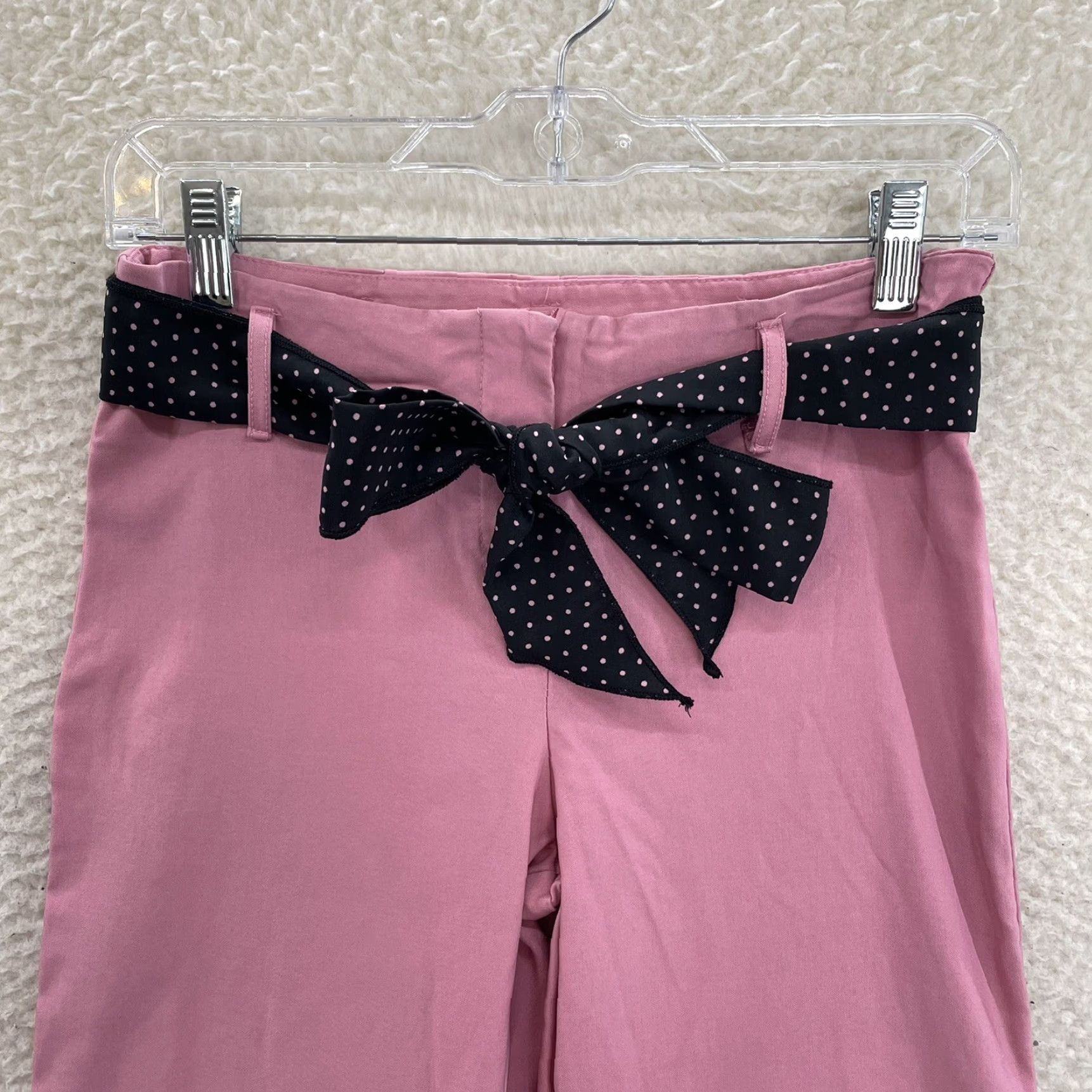Pinko VINTAGE Soulmates Dress Pants Trousers 4 Pink Mid Rise Bootcut Flare Womens Size 27" / US 4 / IT 40 - 3 Thumbnail