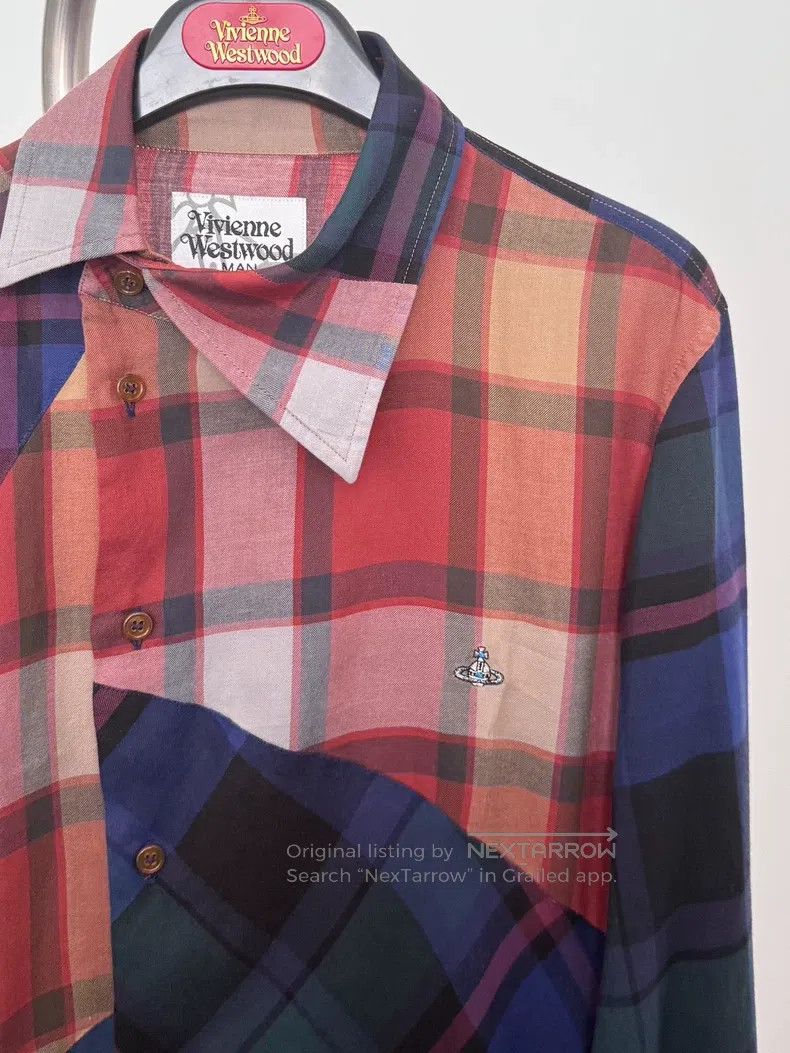 Vivienne Westwood Vivienne Westwood Vintage checkered deformed shirt, drunka Size M / US 6-8 / IT 42-44 - 4 Thumbnail