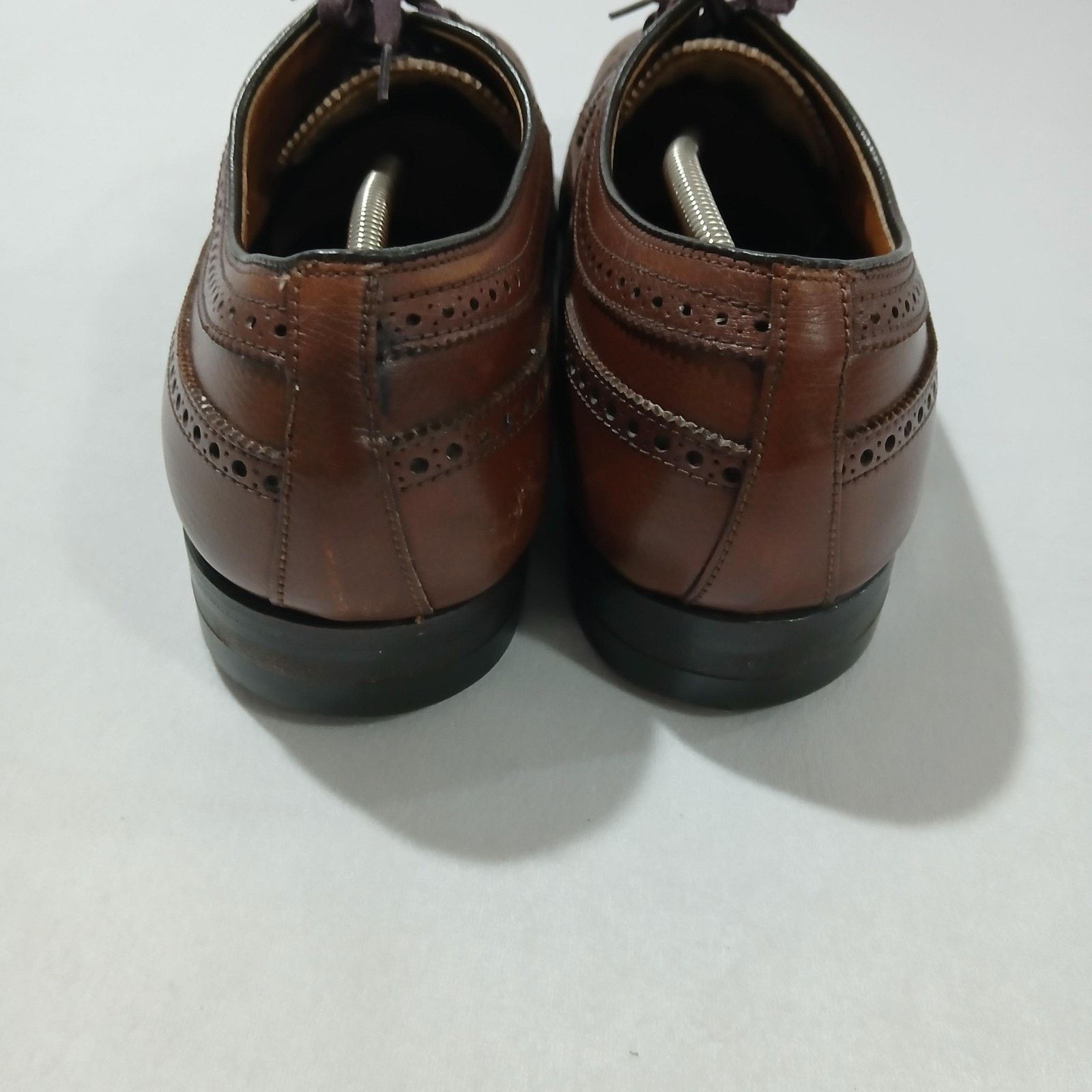 Alden Alden Mens 13 AA/B Brown Leather Longwing Blucher Wingtip Size US 13 / EU 46 - 3 Thumbnail