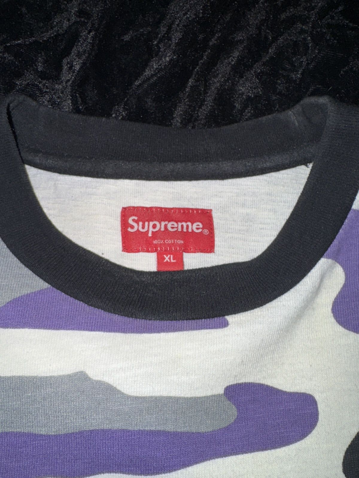 Supreme Purple Camo Long-sleeve Tee Size US XL / EU 56 / 4 - 2 Thumbnail