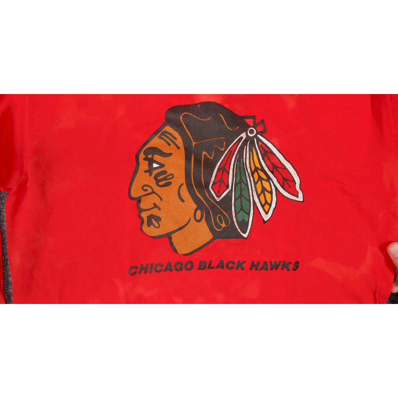 Vintage 90s Chicago Blackhawks Bleach Boxy L/S Tee M Size US M / EU 48-50 / 2 - 10 Thumbnail
