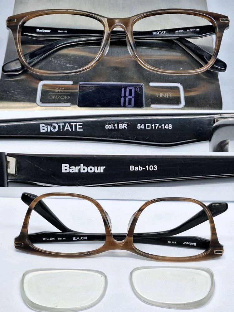 Barbour Barbour Bab-103 BIOTATE Eco-Acetate Wellington Glasses Frame Size ONE SIZE - 2 Thumbnail