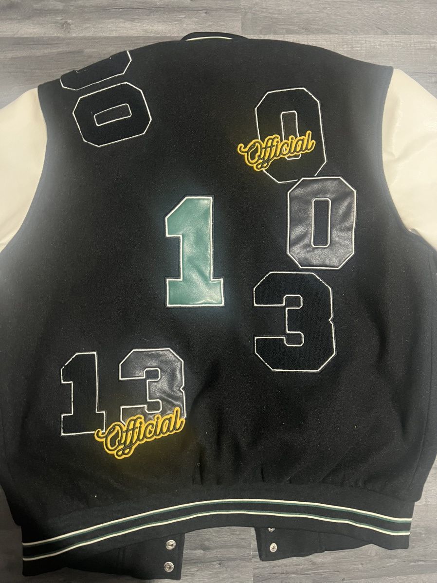 Boohoo BoohooMAN all over 00 Placement Varsity Jacket Size US M / EU 48-50 / 2 - 3 Thumbnail