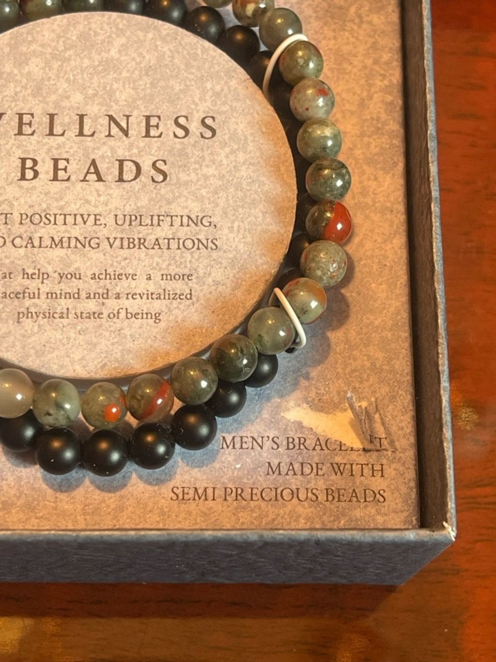 Slate & Stone Slate Wellness Beads Bracelet Semiprecious Agate Stones Size ONE SIZE - 7 Thumbnail